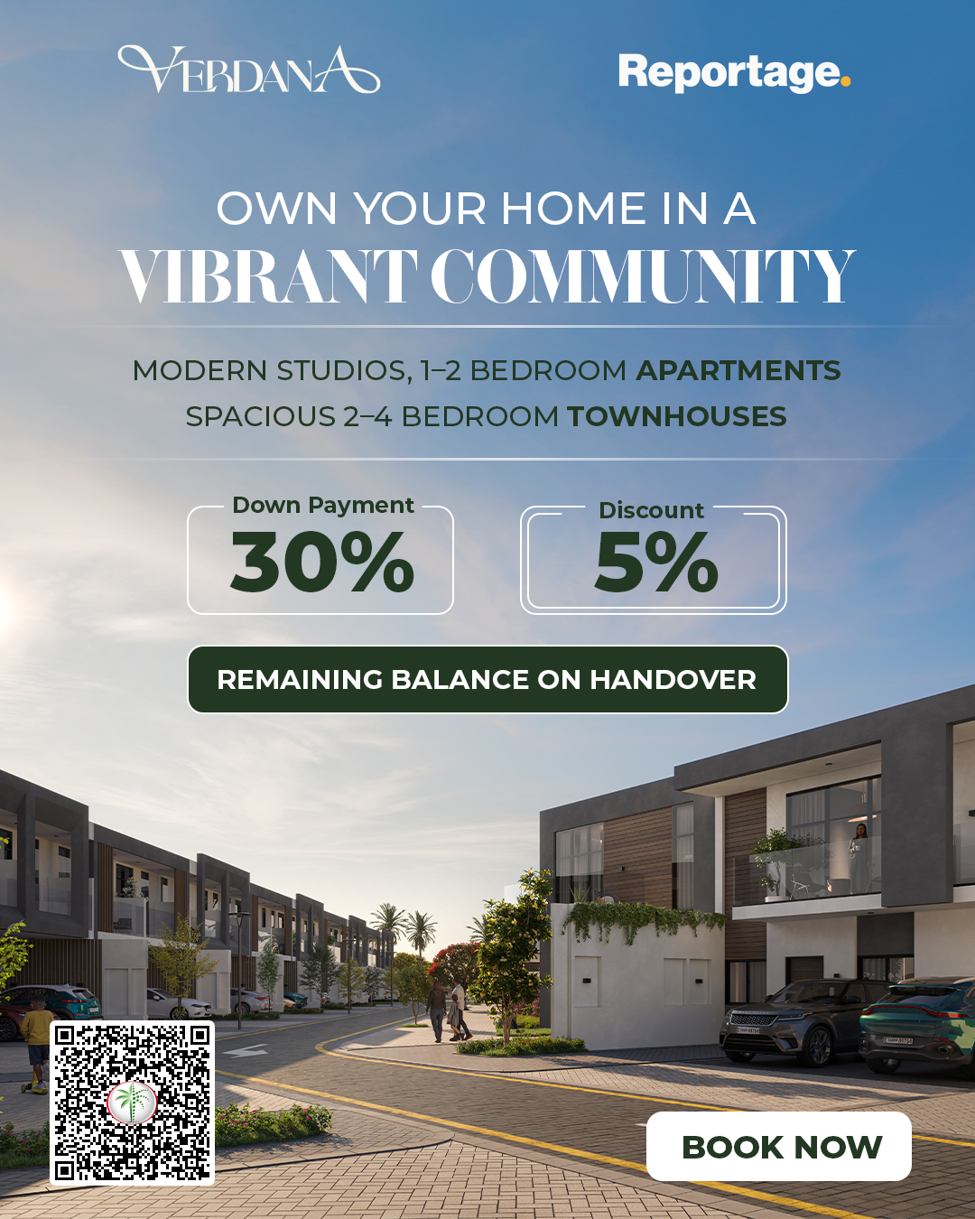 Reportage Properties Facebook ad: Verdana Homes in Dubai