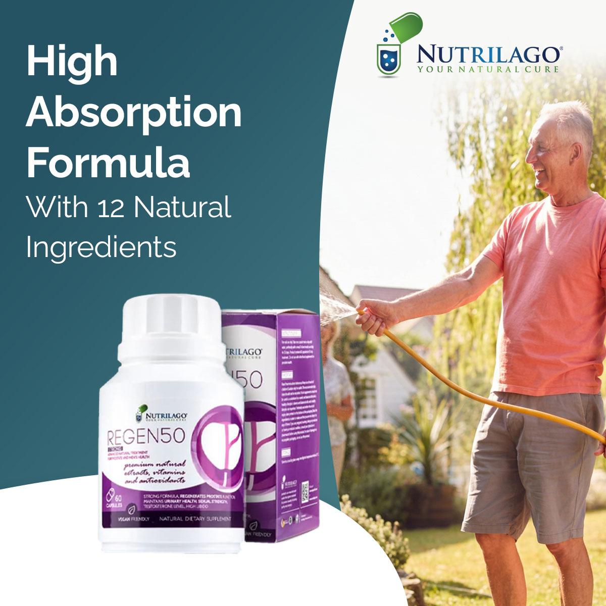 Nutrilago Magyarország Facebook ad: Regen50 Strong