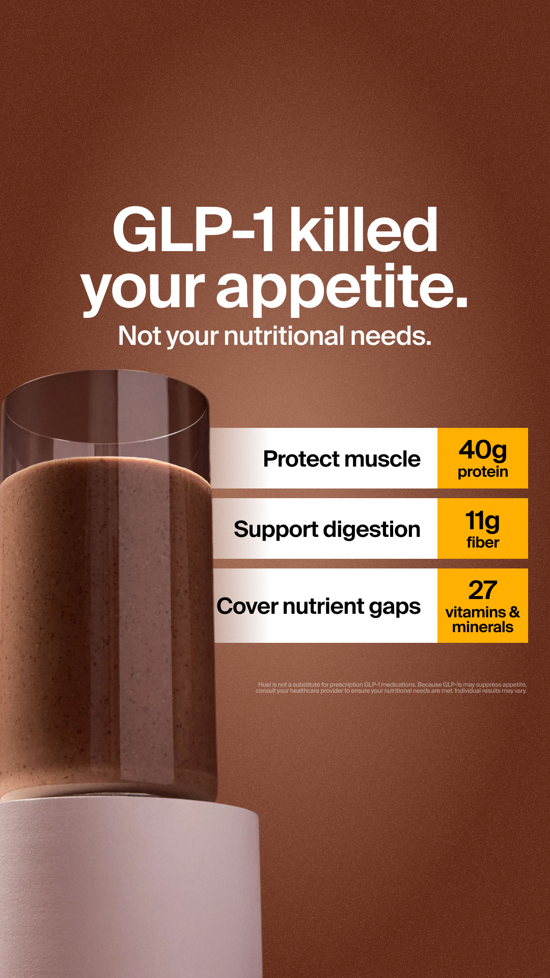 Huel Facebook ad