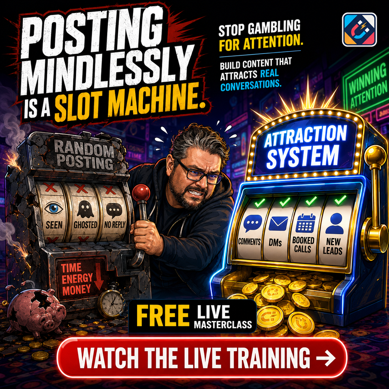 Attraction Marketing Facebook ad