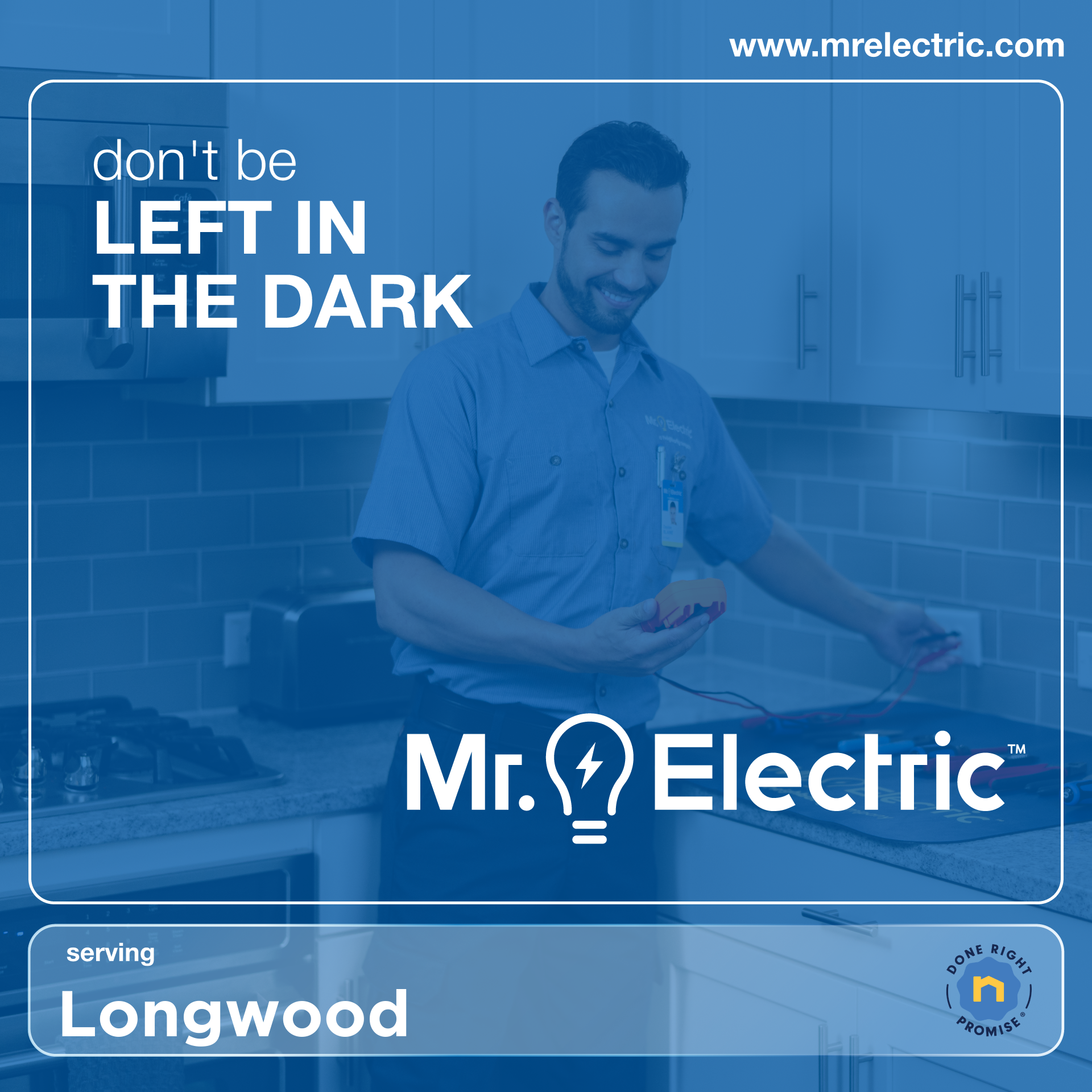 Mr Electric of Winter Park Facebook ad: Mr. Electric Does It Right
