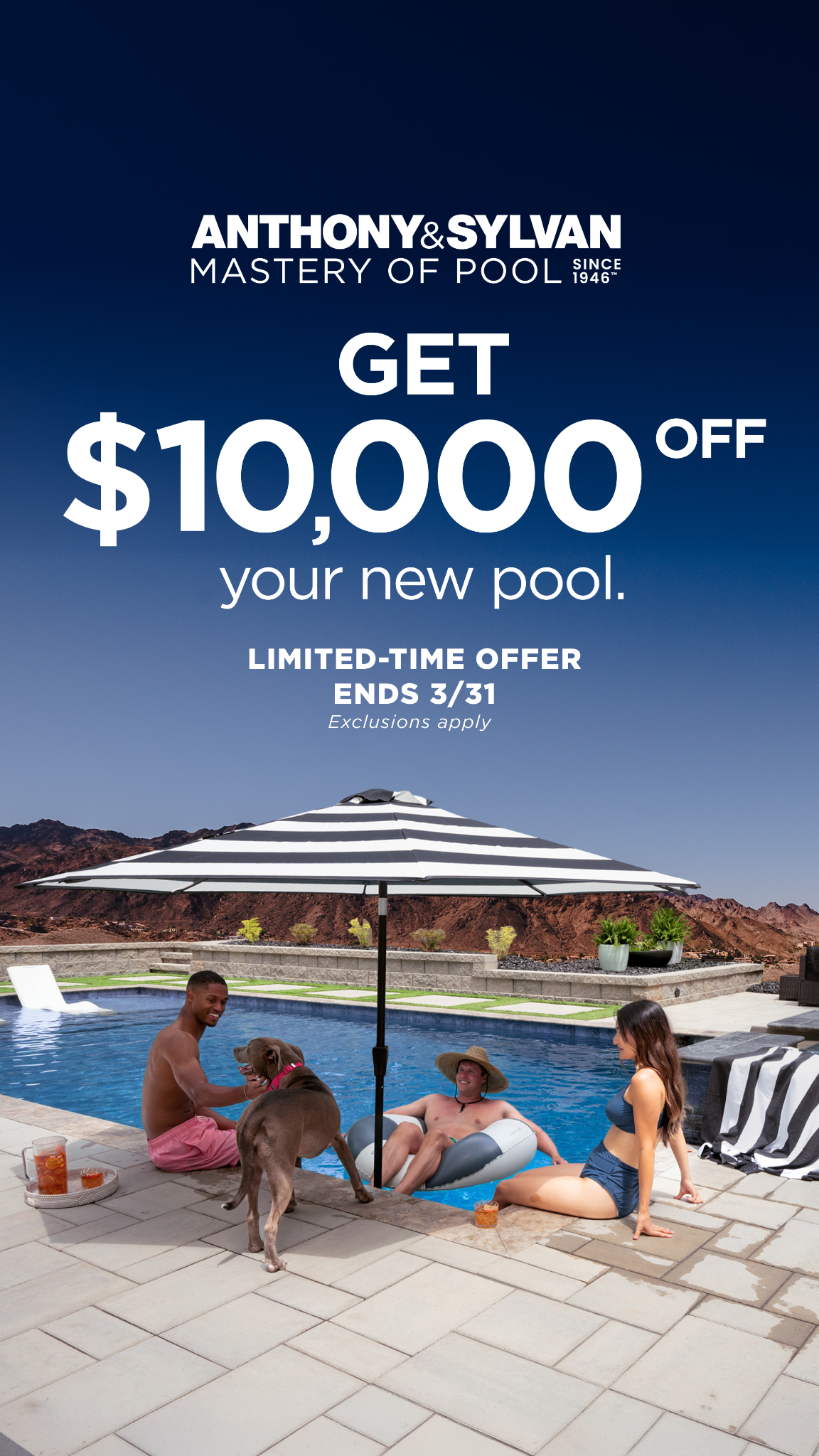 Anthony & Sylvan Pools Facebook ad