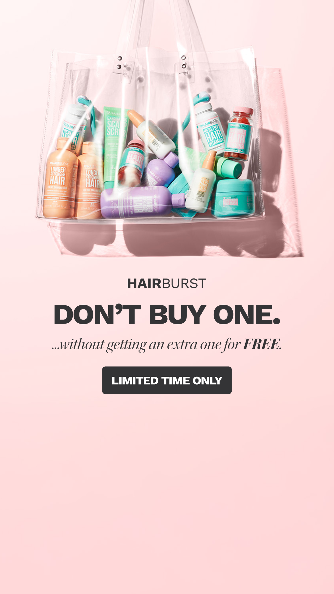 Hairburst Facebook ad