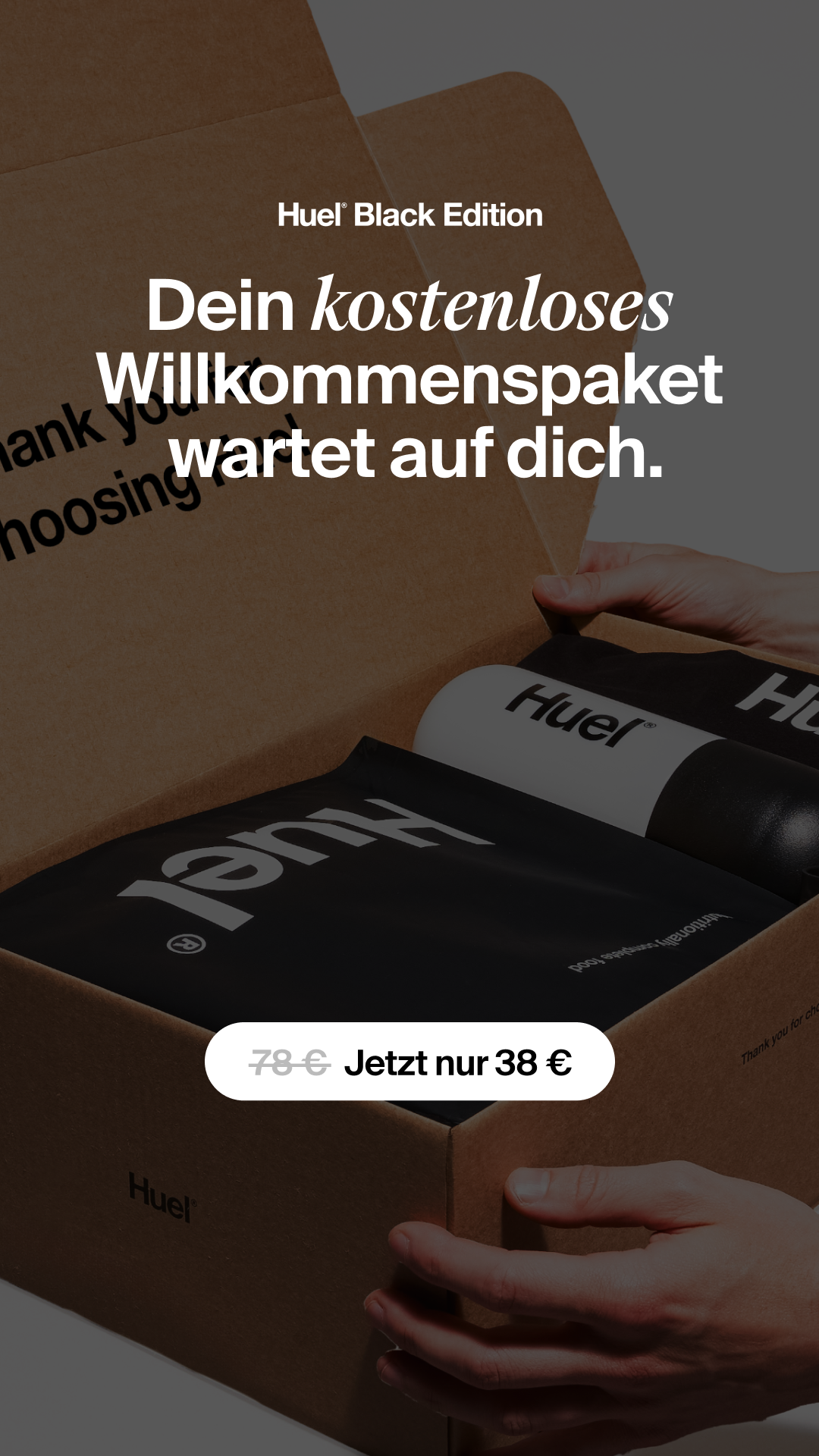 Huel Facebook ad