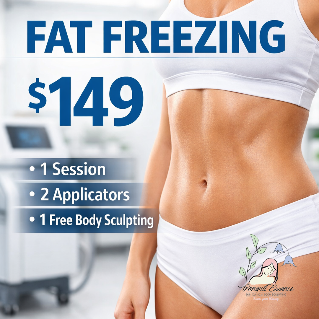 Tranquil Essence Skin Clinics Facebook ad: Freeze Stubborn Fat Today