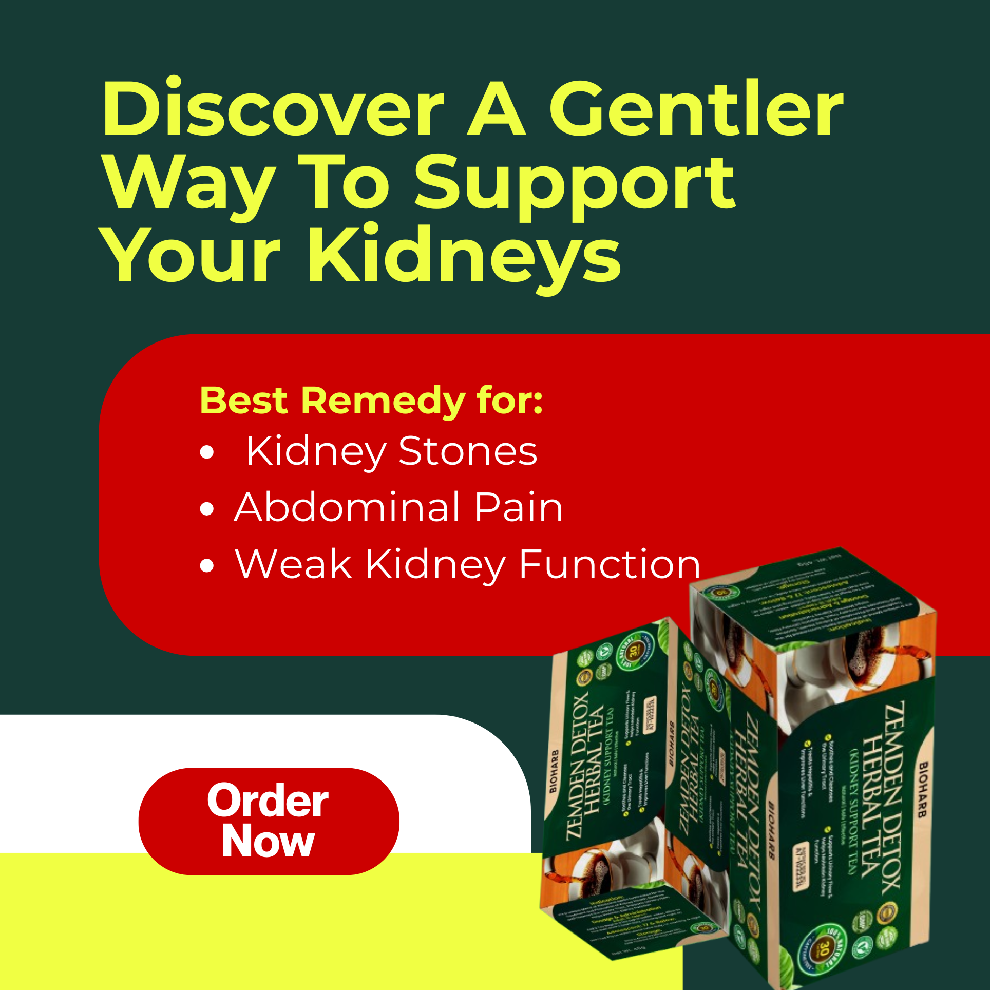 Eunique Kidney Detox Herbal Tea Facebook ad from Jun 9, 2026