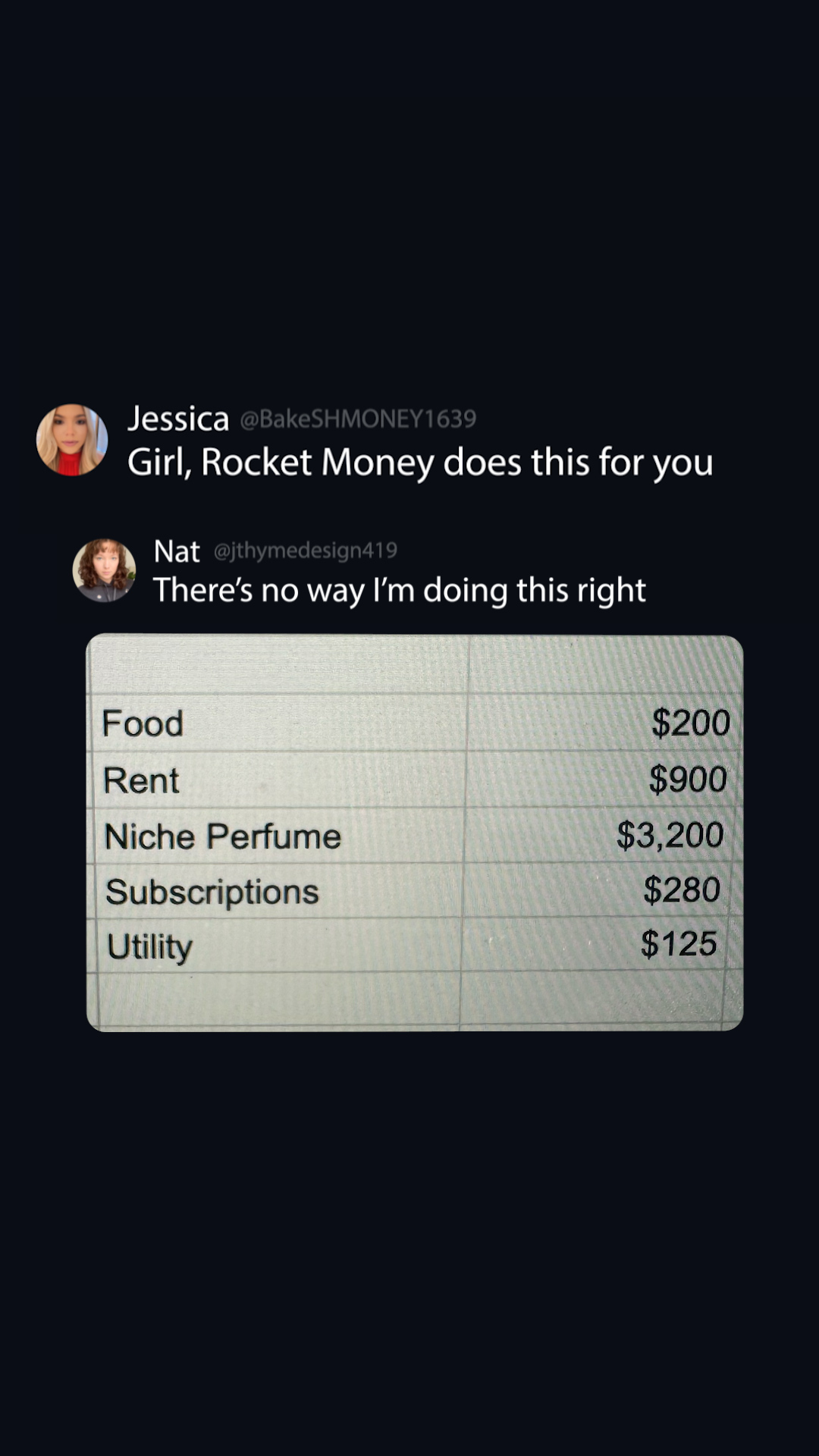 Rocket Money Facebook ad