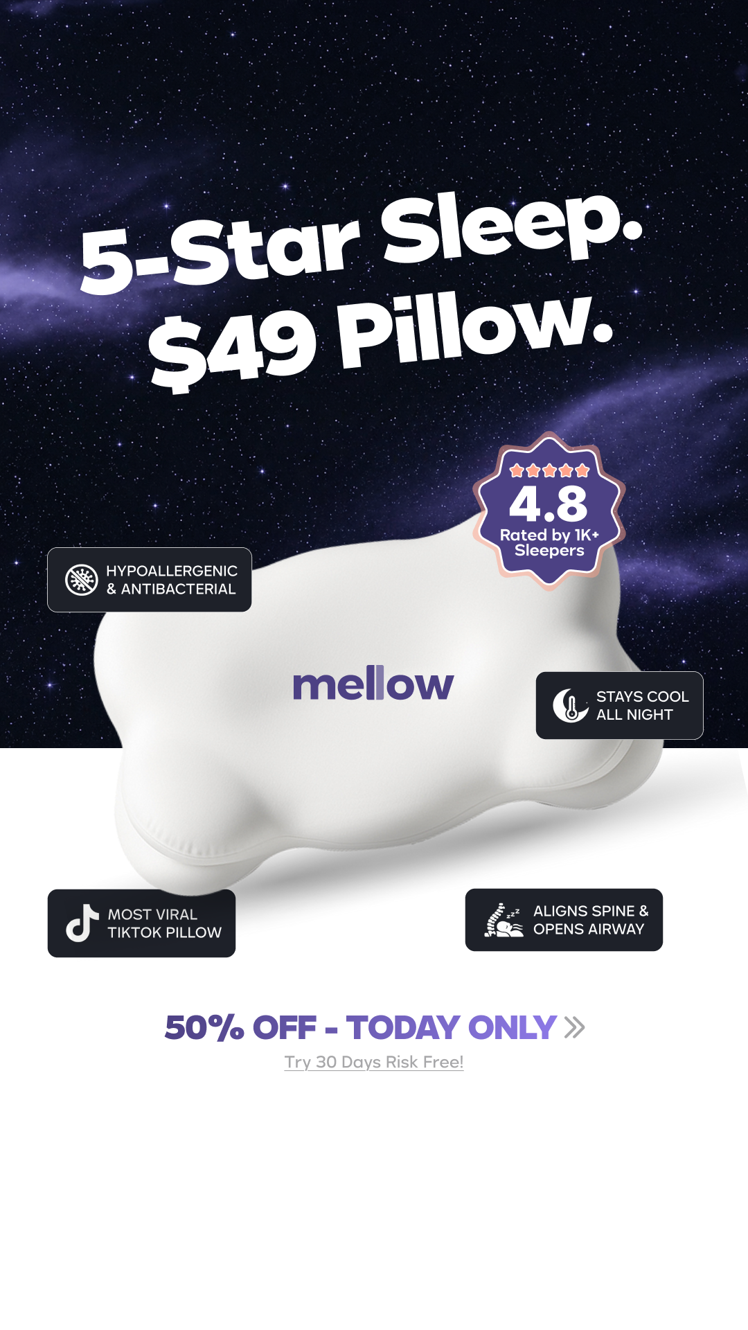 Mellow Sleep Facebook ad