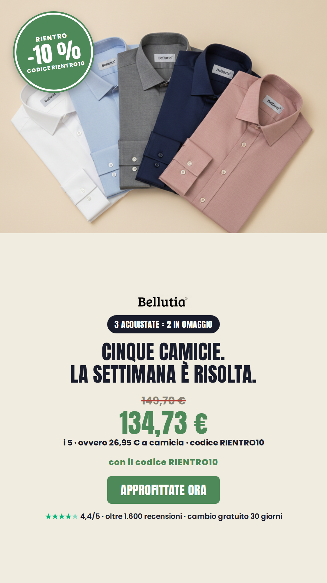 Bellutia Italia Facebook ad