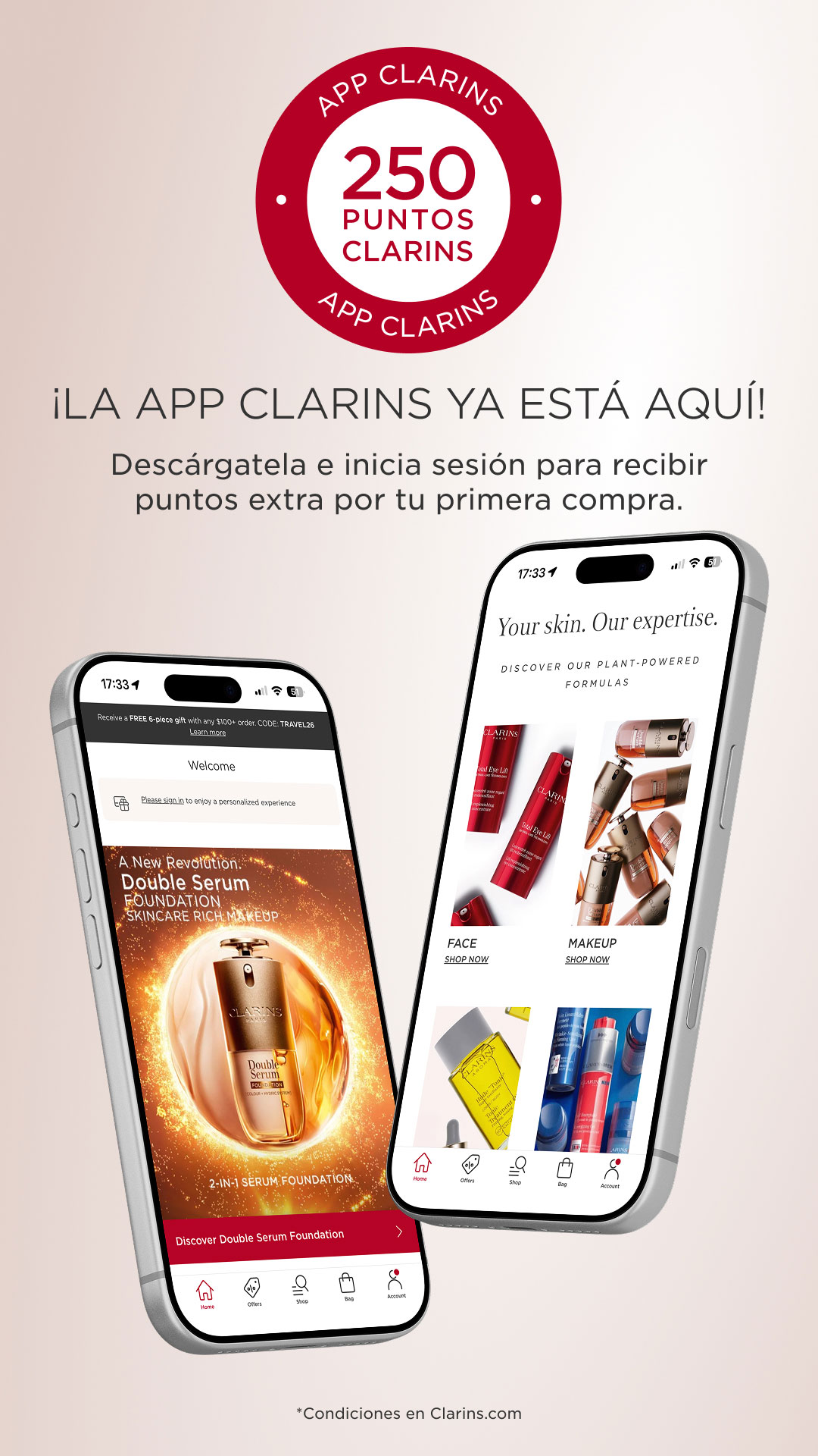 Clarins Facebook ad