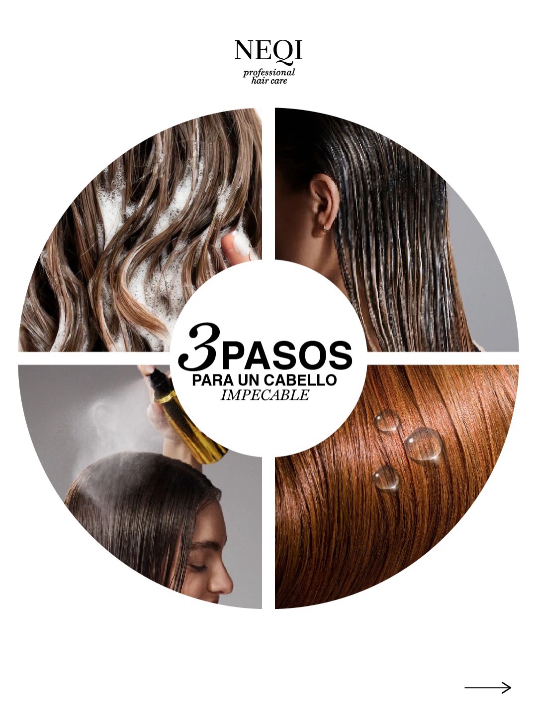 Neqihairpy Facebook ad: Tu rutina NEQI en 3 pasos para un…