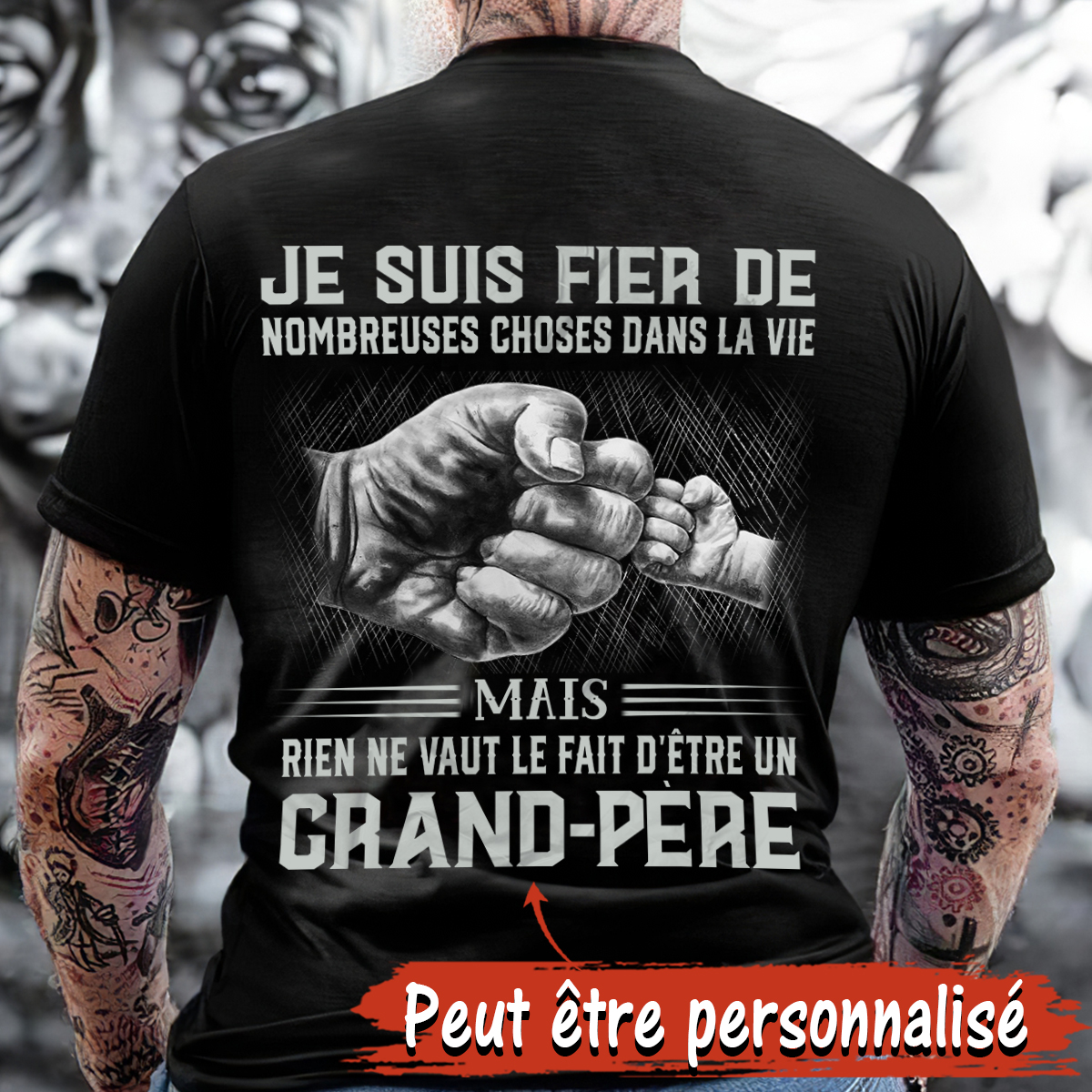 Eu Gift Store-fr Facebook ad: Ce T-shirt personnalisé est un cadeau parfait!