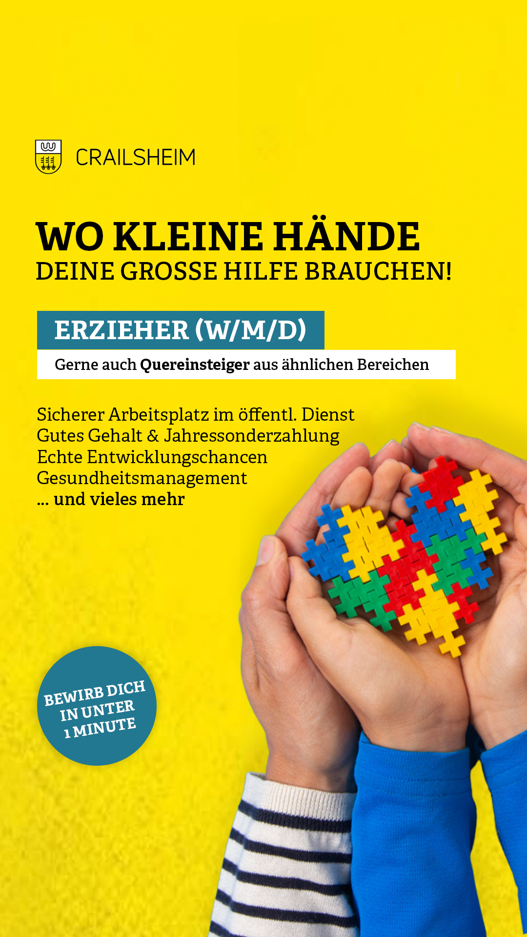 Stadtverwaltung Crailsheim Facebook ad from Sep 26, 2025