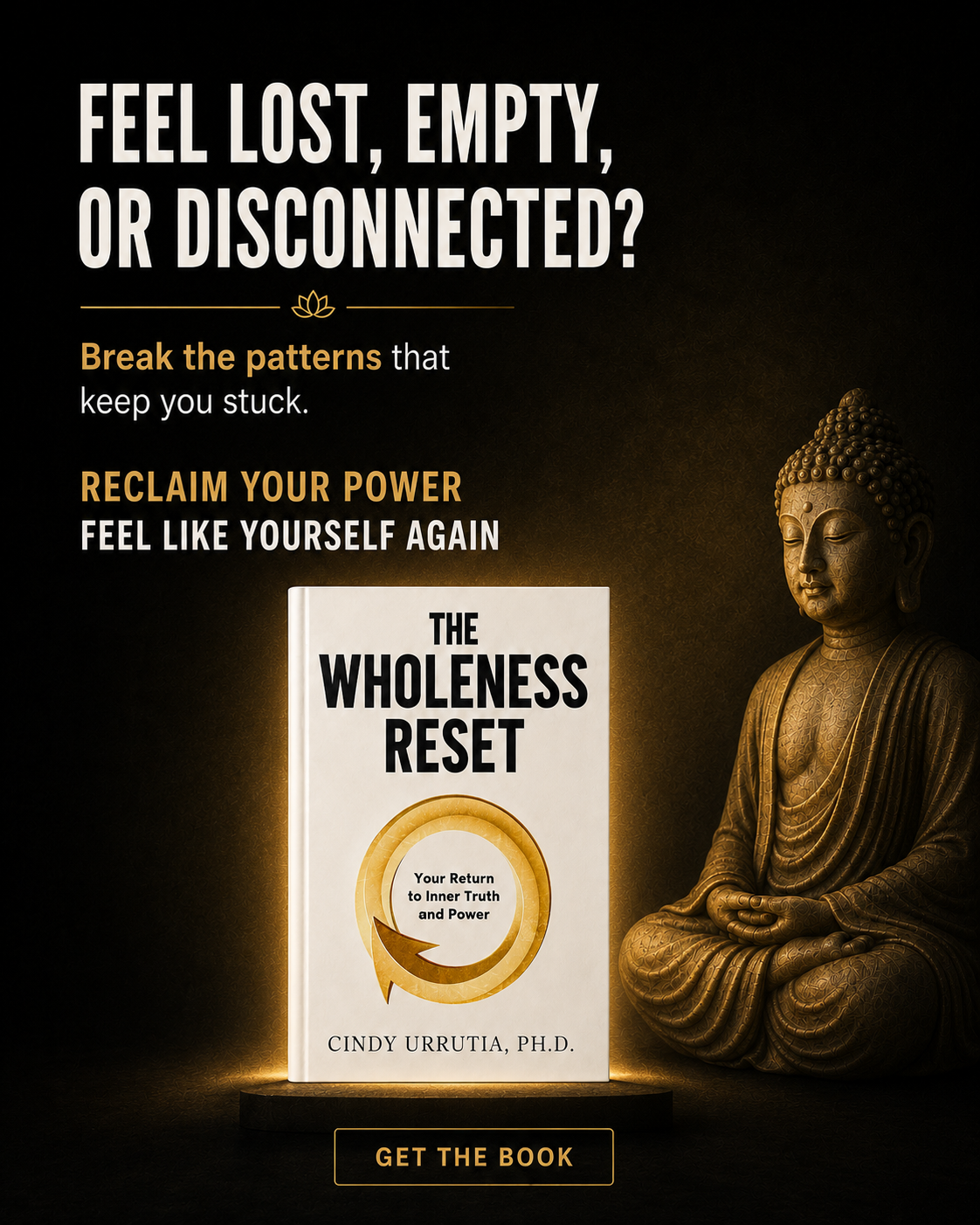 Cindy Urrutia, PhD Facebook ad: Reclaim Your Power