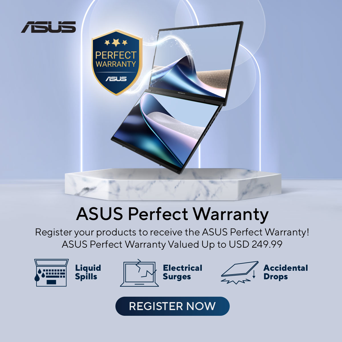 ASUS Facebook ad: ASUS Perfect Warranty