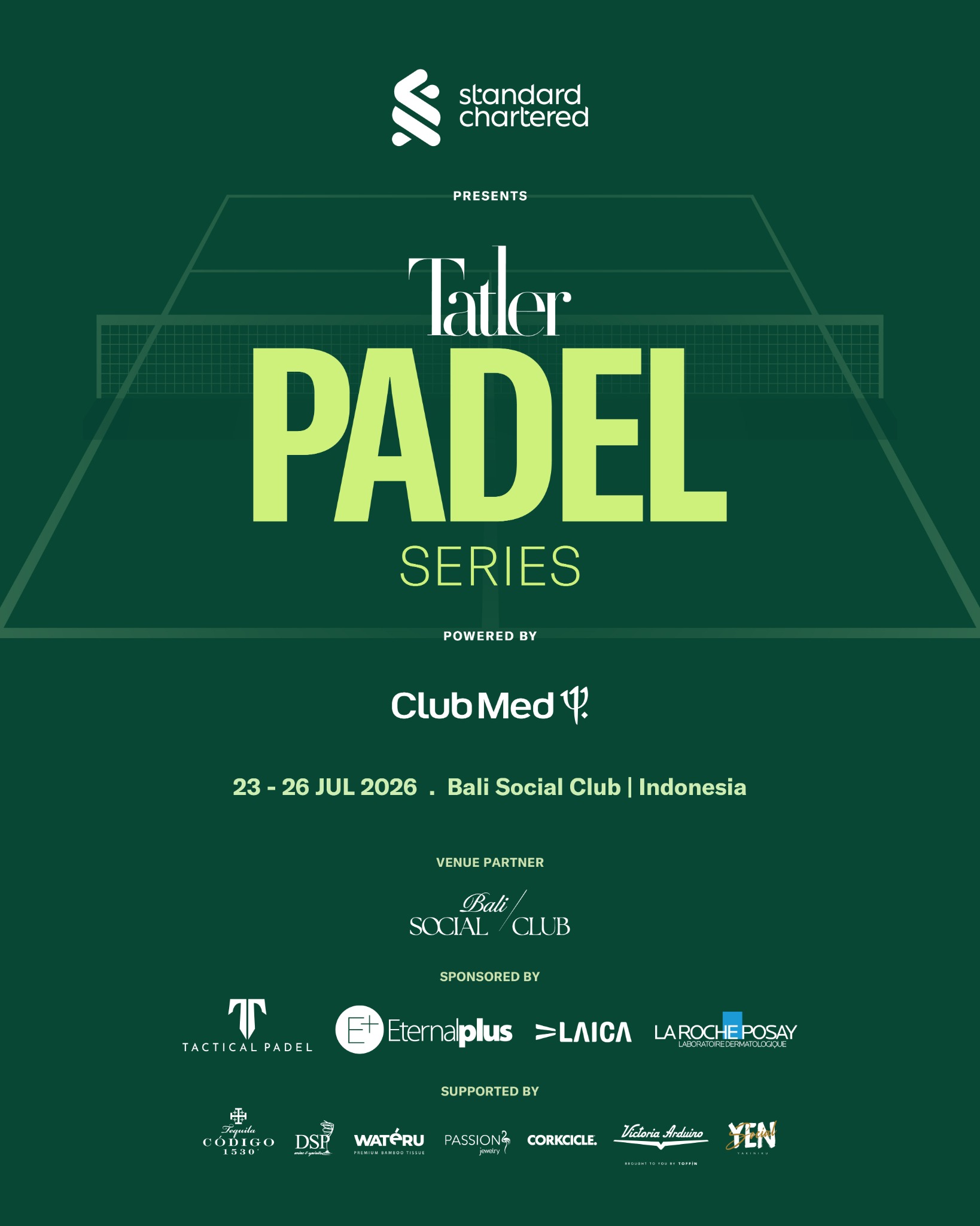 Bali Social Club Facebook ad: Tatler Padel Series, Bali 2026 | Bali Social Club, 23-26…