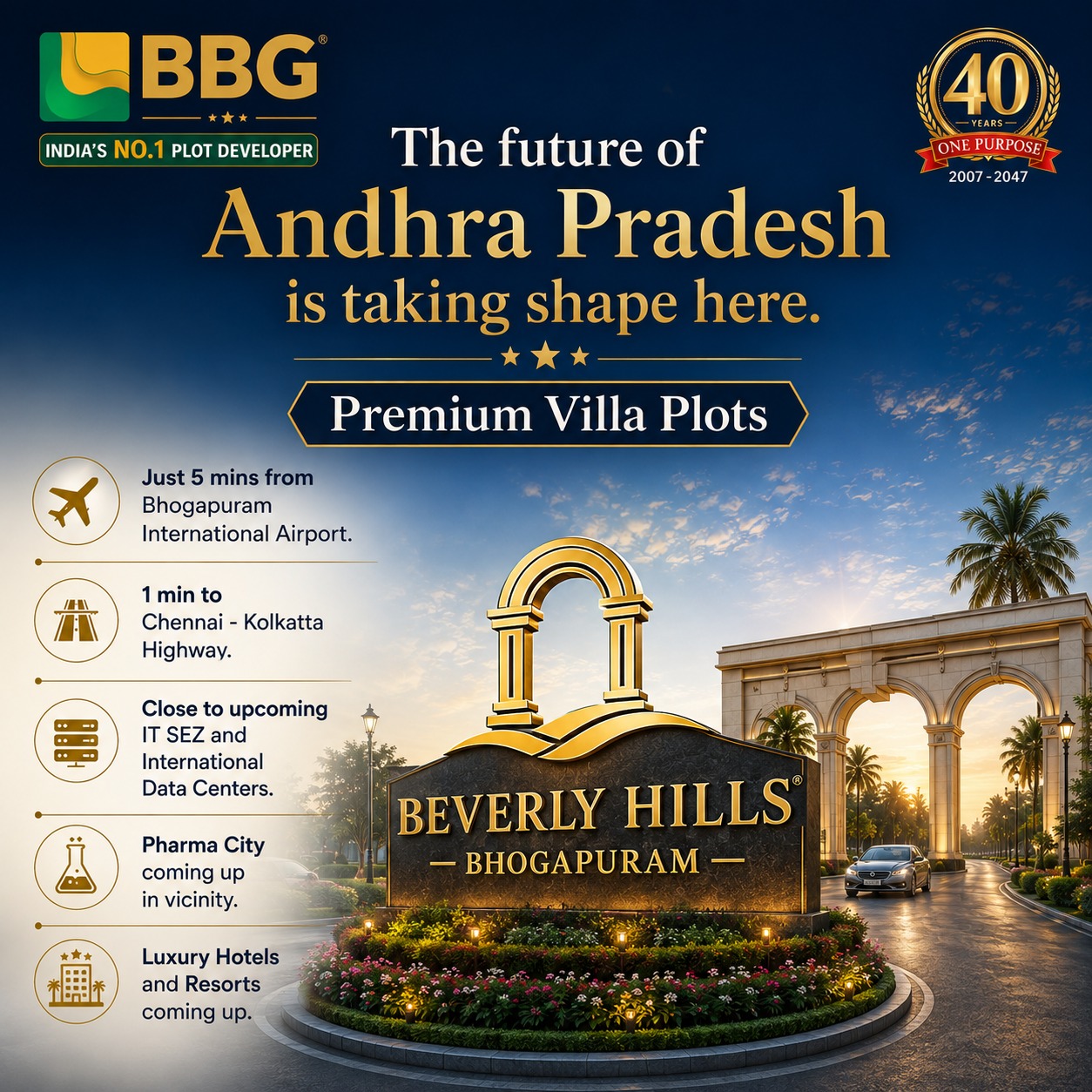 BBG Facebook ad: Discover Beverly Hills Bhogapuram