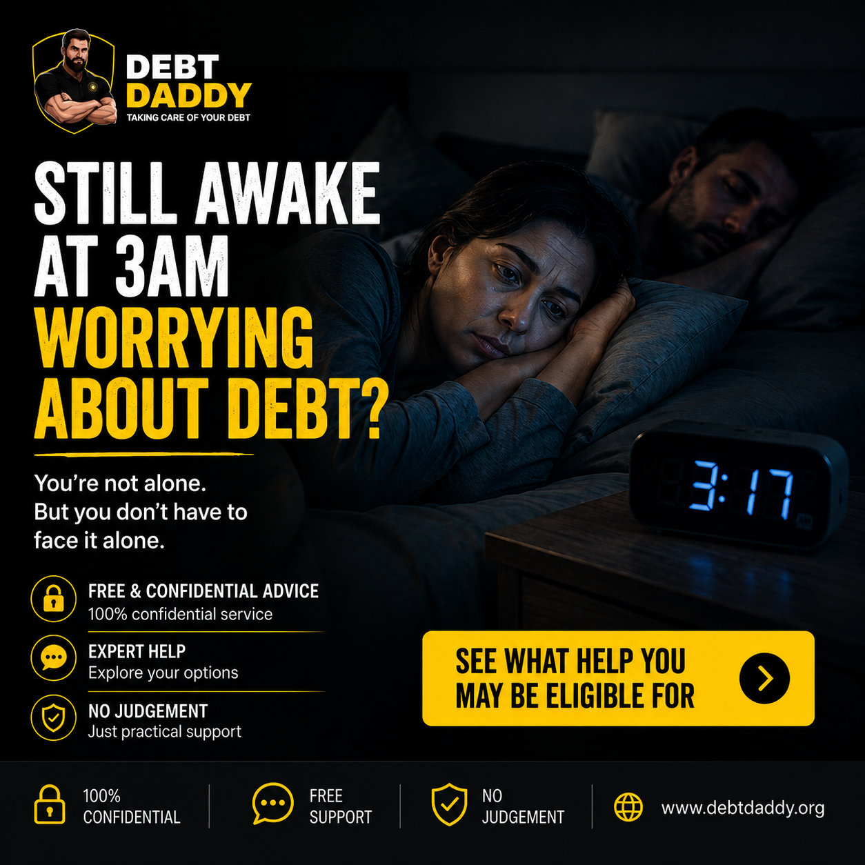 Debt Daddy Facebook ad
