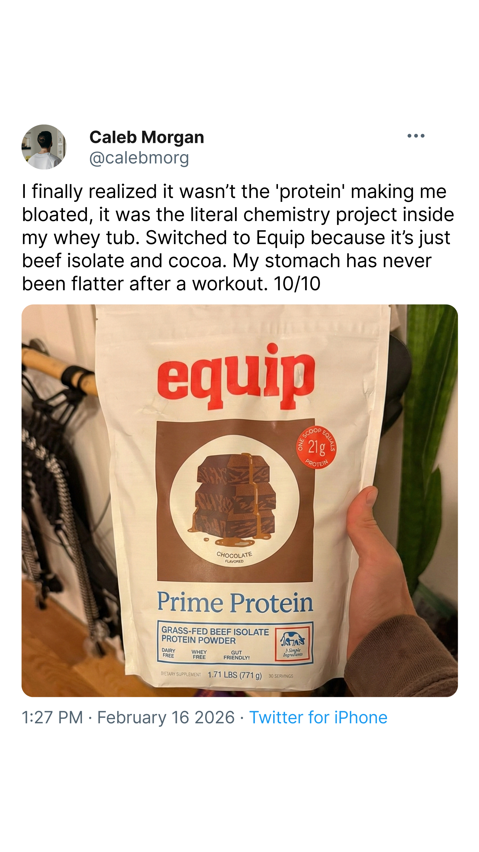 Equip Facebook ad
