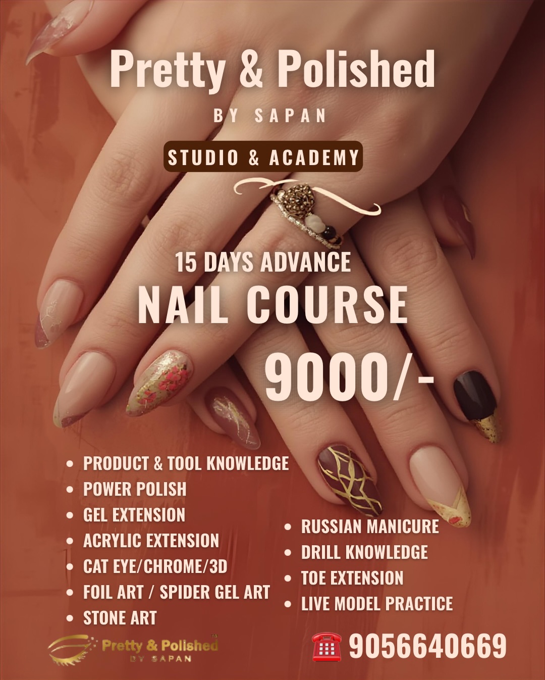 Pretty and Polished Facebook ad: Boost your beauty career with our ISO Certified…