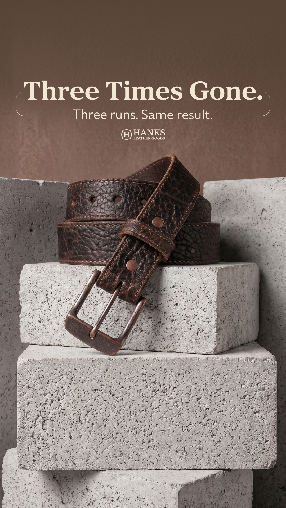 Hanks Leather Goods Facebook ad