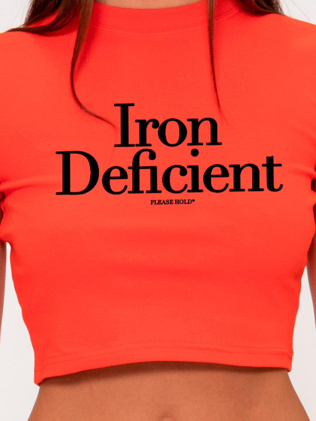 Please Hold Facebook ad: new tees. who dis?