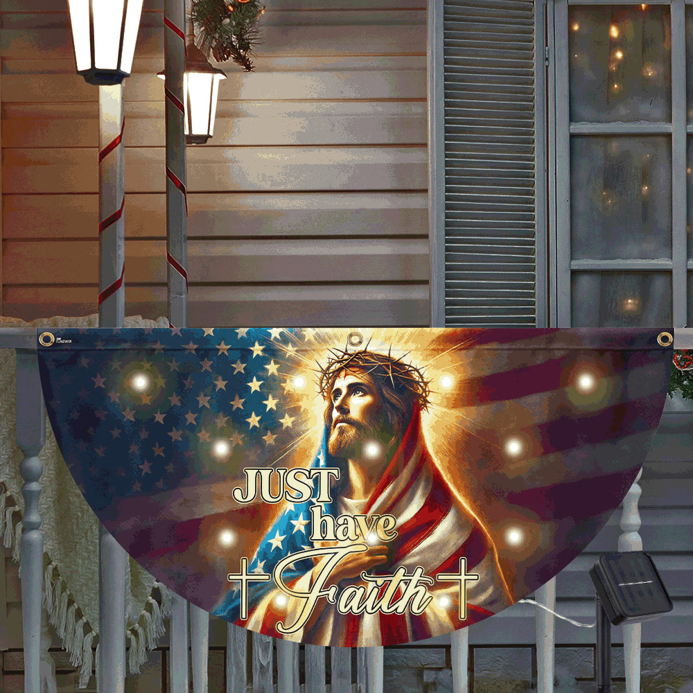 Unique Flags Facebook ad: Just Have Faith Light Up Your Home With Hope & Pride