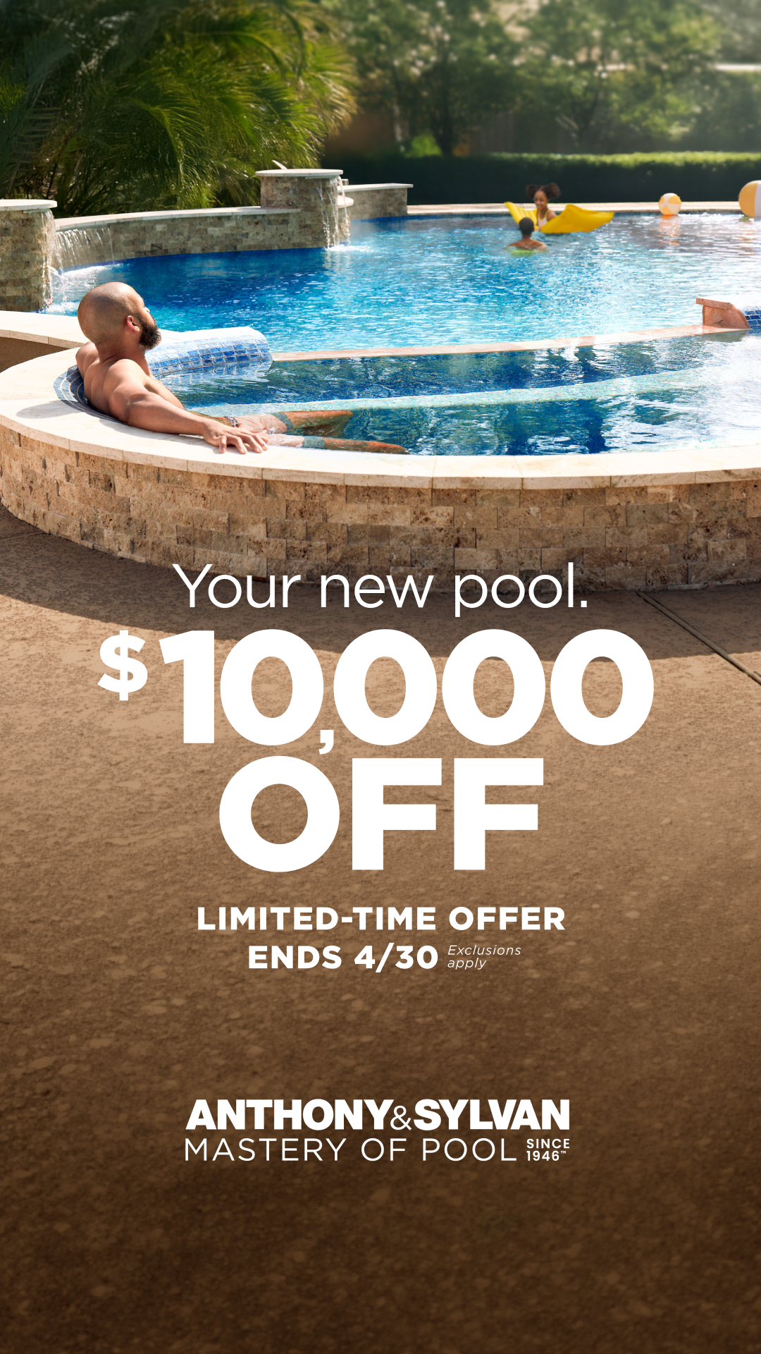 Anthony & Sylvan Pools Facebook ad