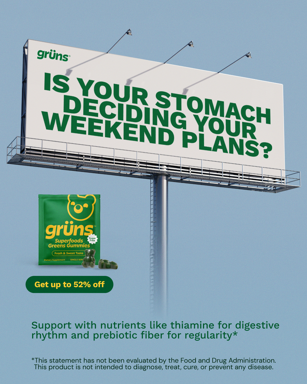 Grüns Facebook ad