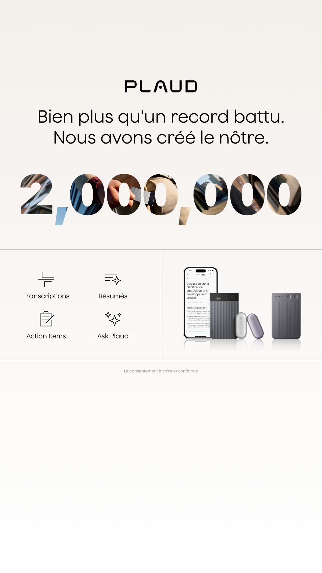 Plaud Facebook ad