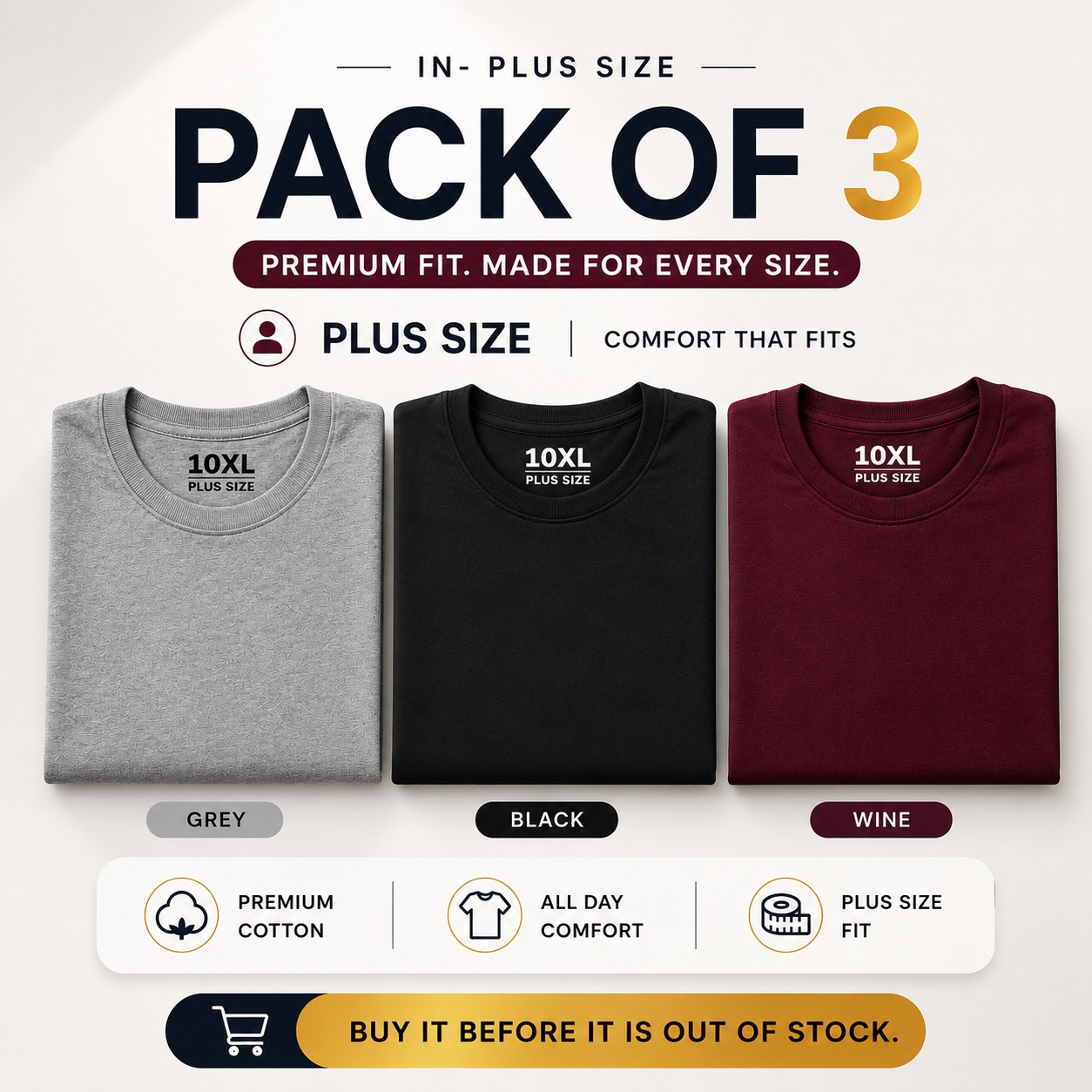 10XL Clothing Co Facebook ad