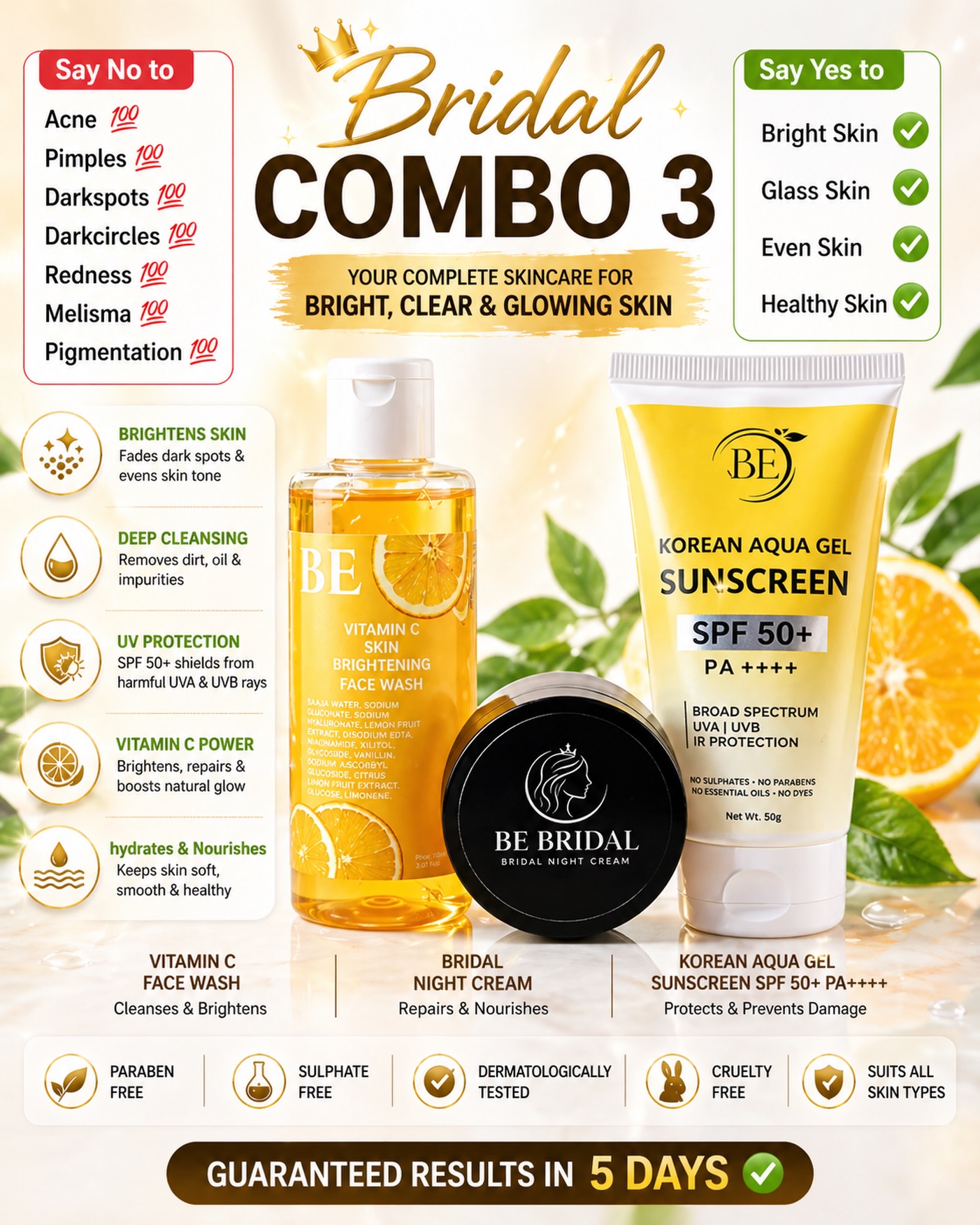 Be Bridal Cosmetics Facebook ad from May 4, 2026