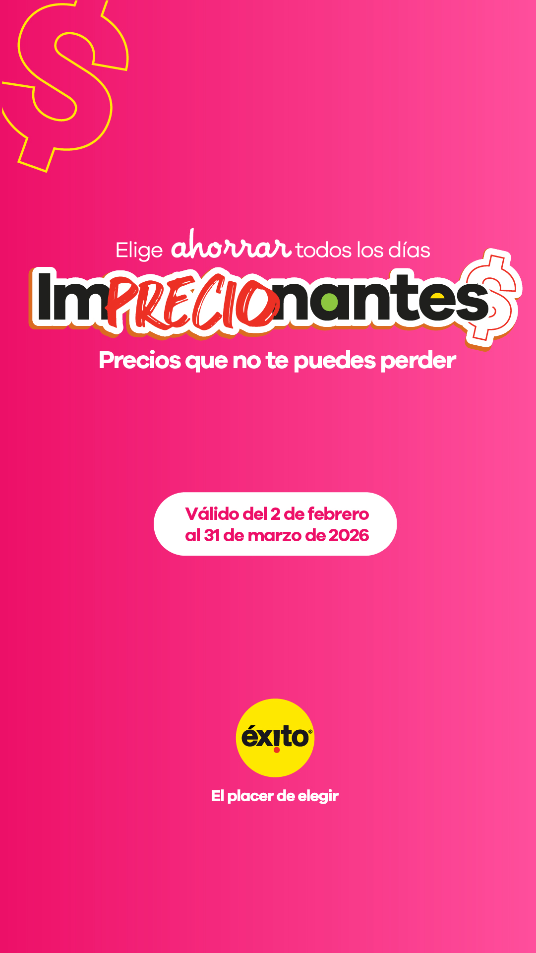 Éxito Facebook ad