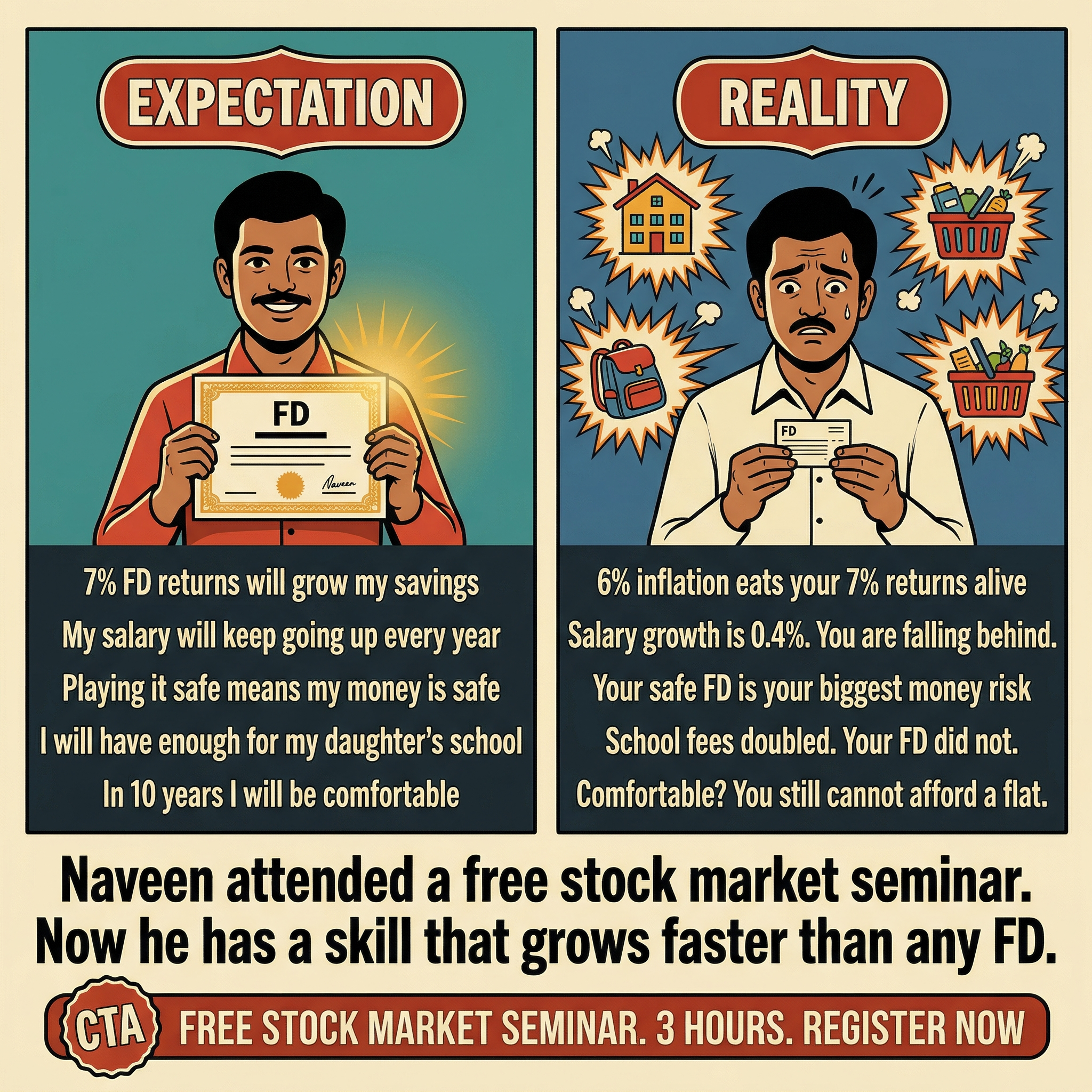 Millionaires Group Stock Market Training Institute Facebook ad