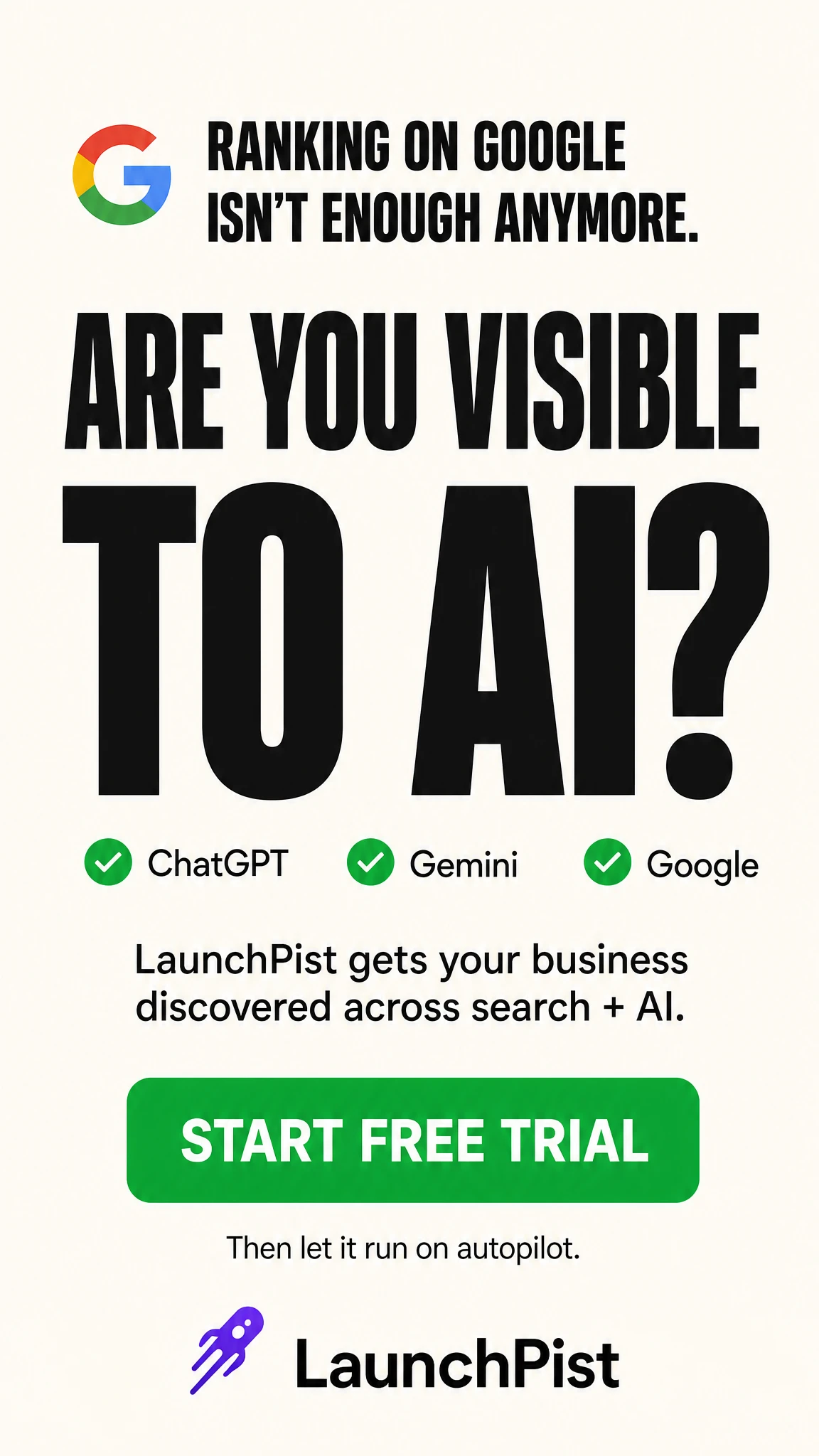 Image Generator FIG Facebook ad: Your AI-visibility autopilot