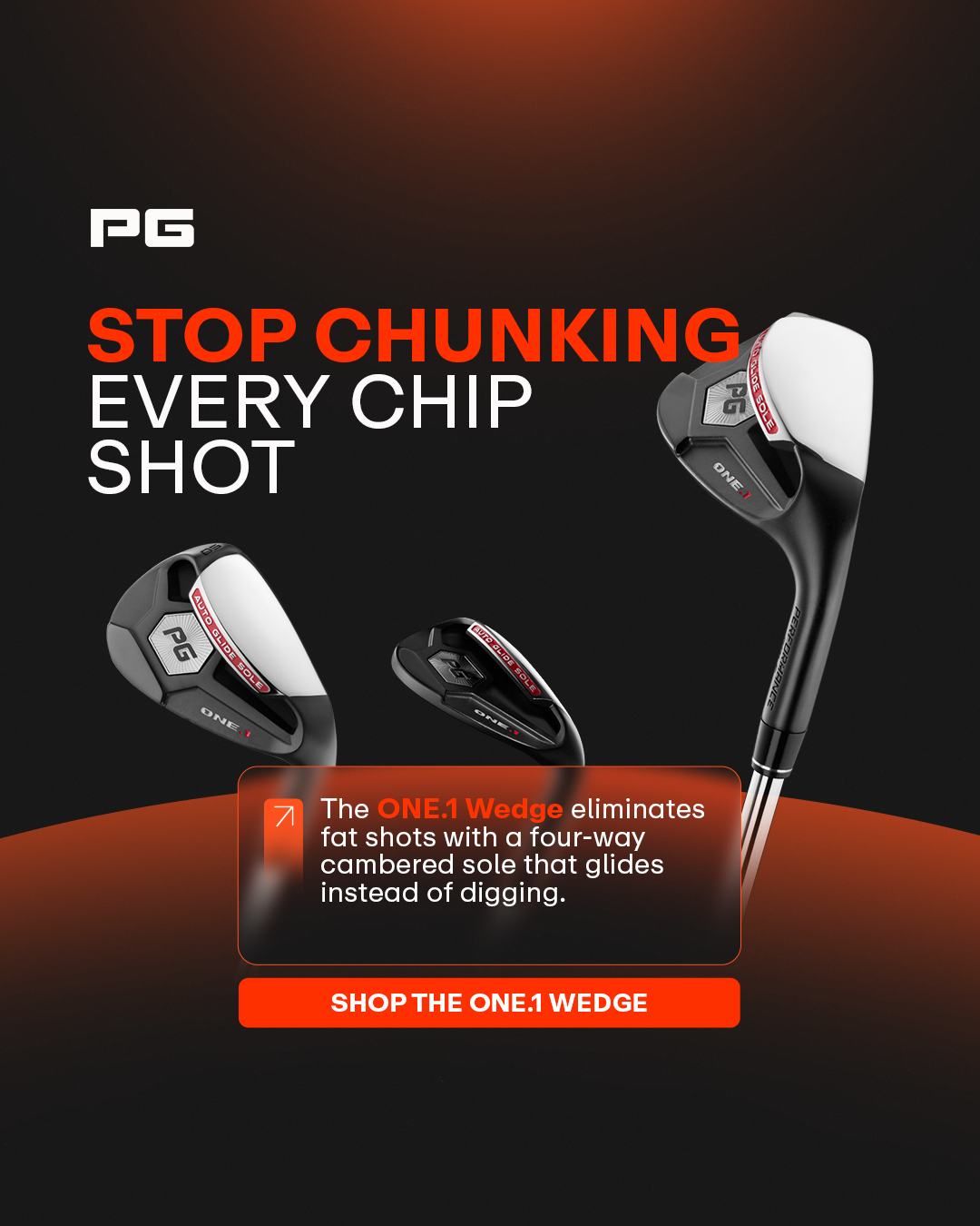 Performance Golf Facebook ad