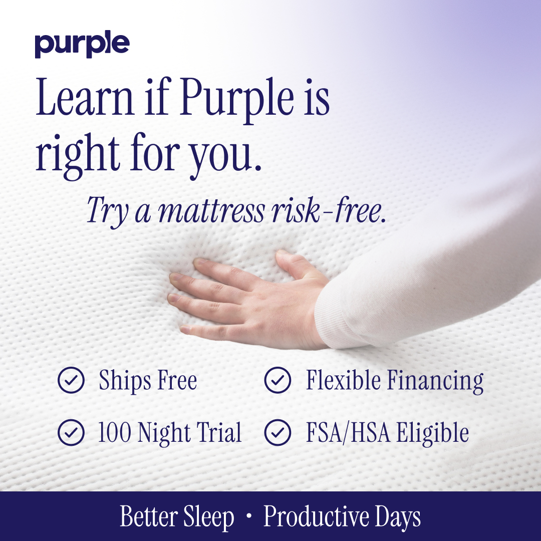 Purple Facebook ad: No reason not to try