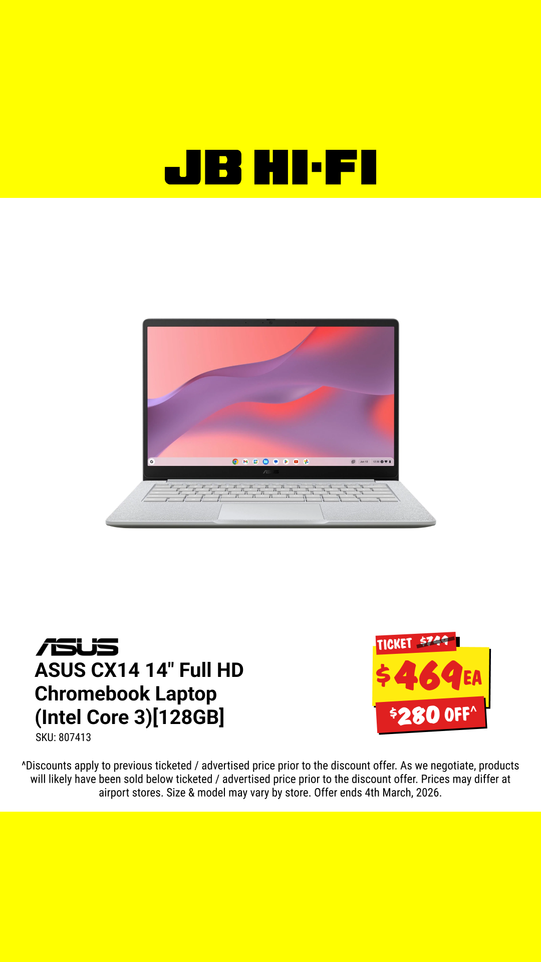 JB Hi-Fi Facebook ad