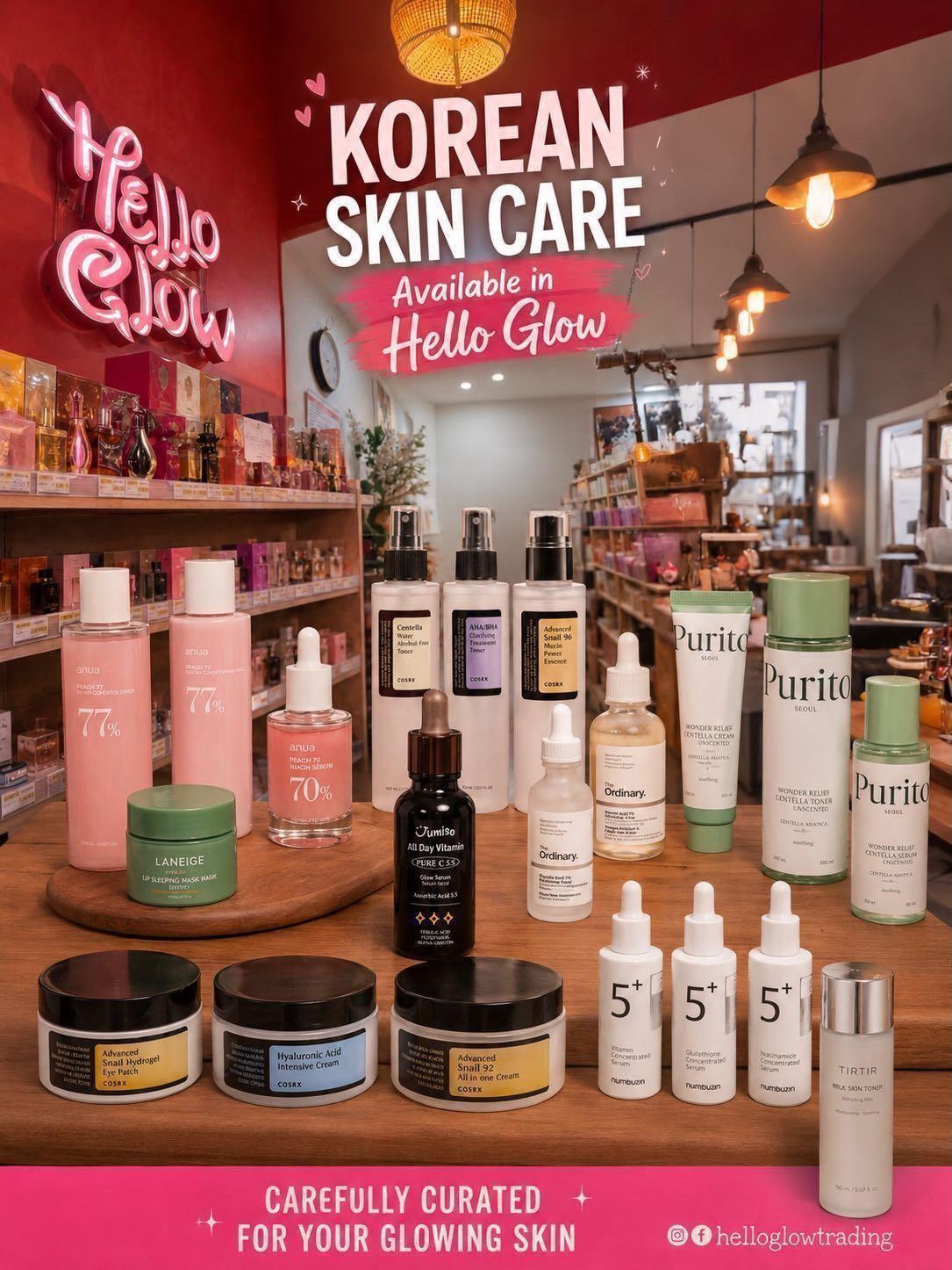 Hello Glow trading Facebook ad