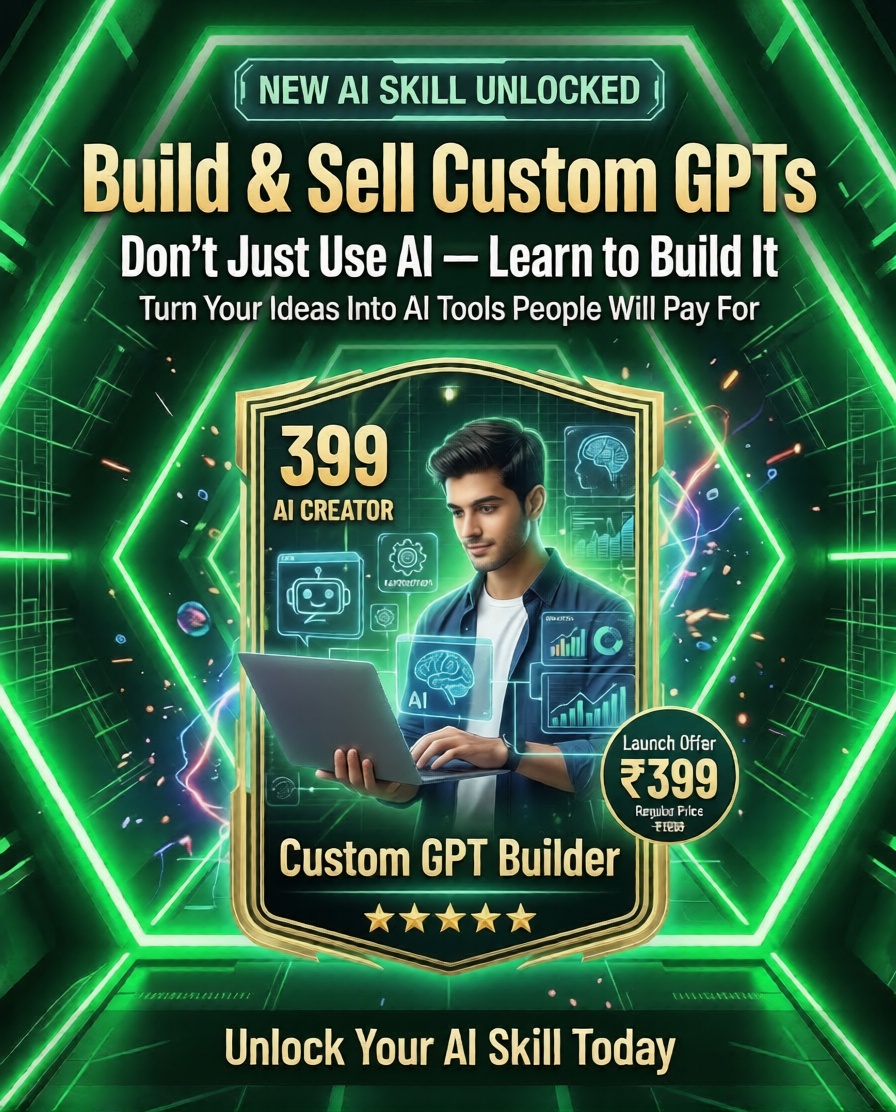 DigitalRohit Facebook ad: Learn to Build Custom GPTs