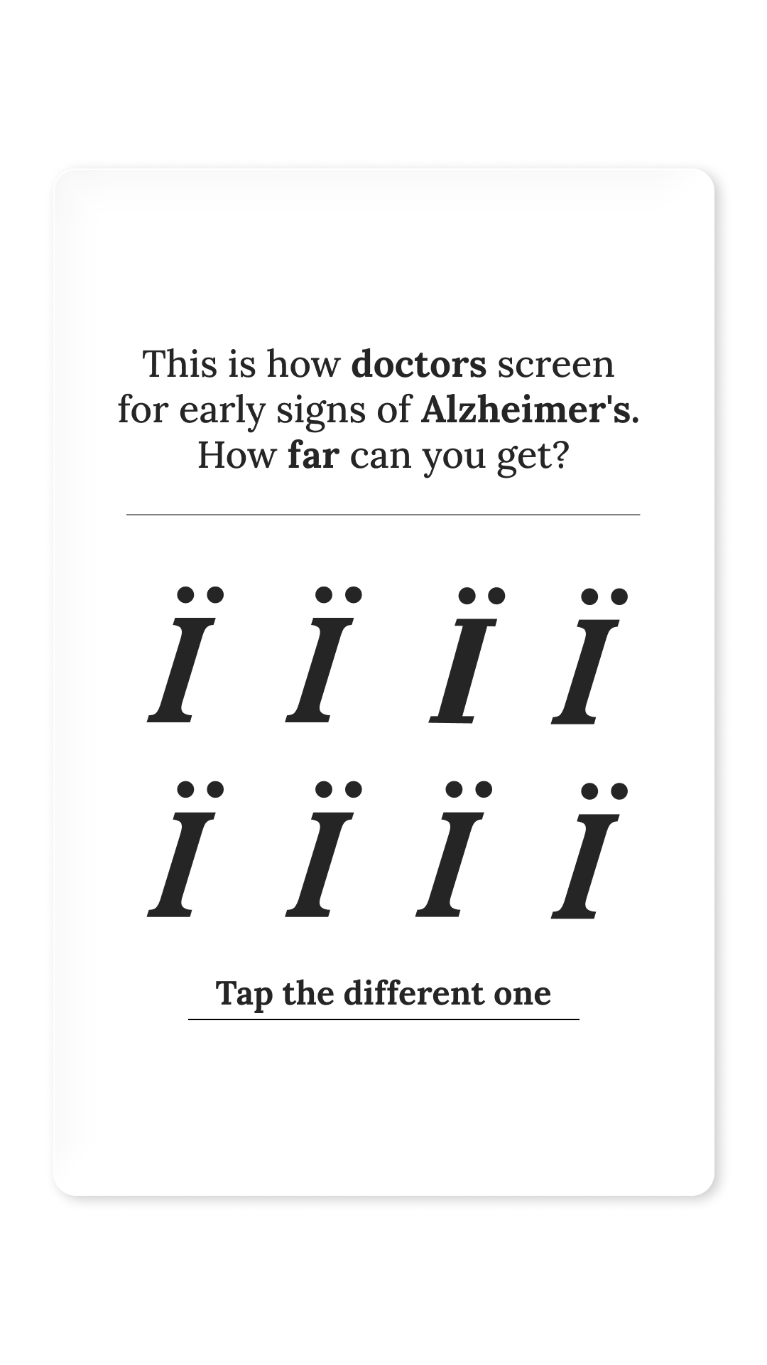 Brain Health Check Facebook ad