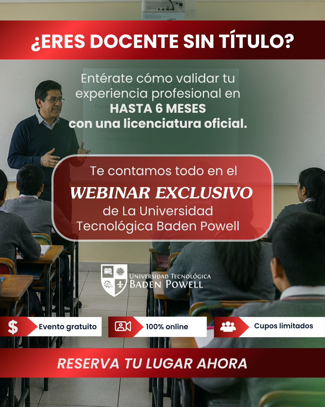 Universidad Tecnológica Baden Powell Facebook ad