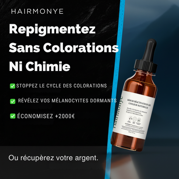 Hairmonye Facebook ad: Ses cheveux blancs ont disparu, sans coloration
