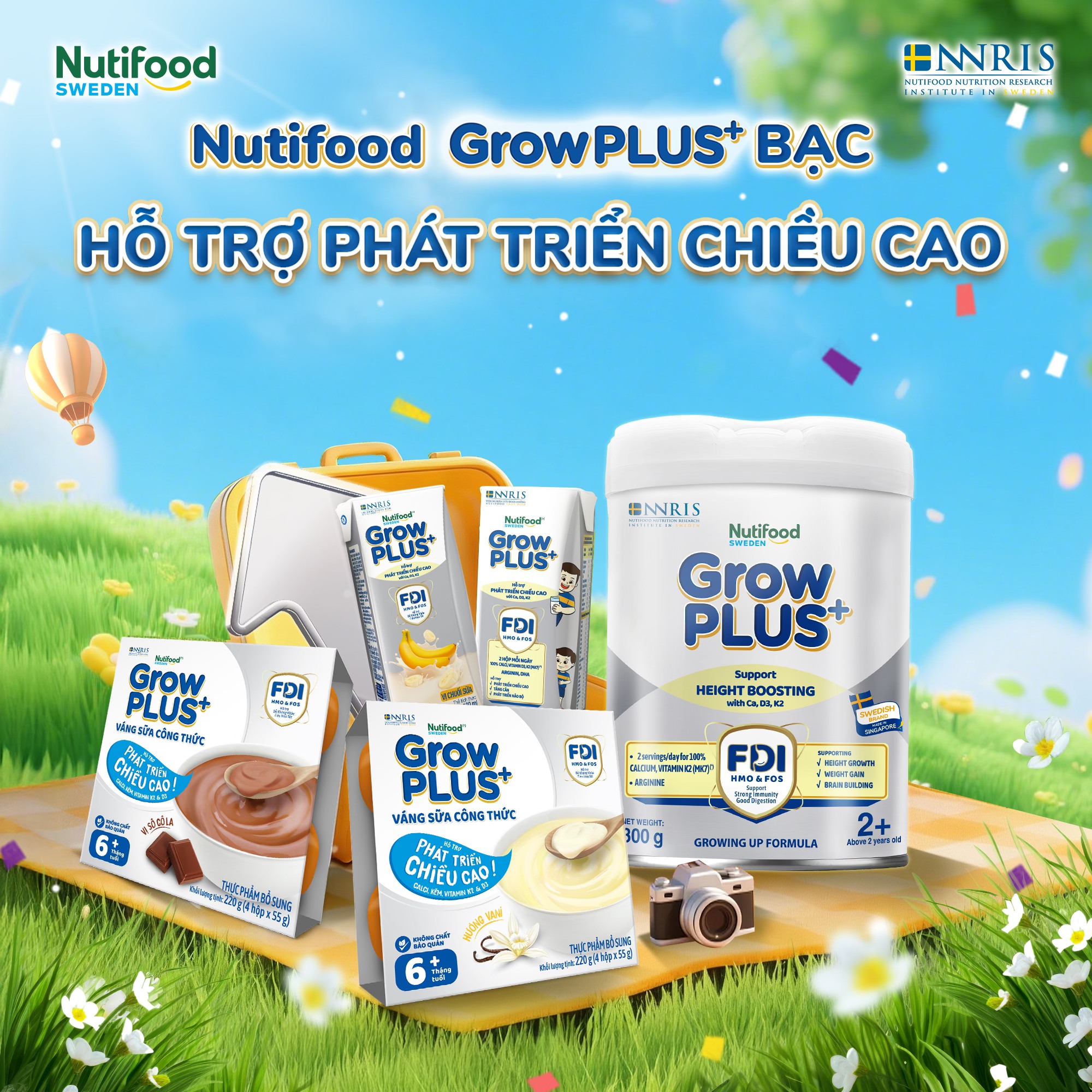 GrowPLUS+ NutiFood Facebook ad: Bệ phóng dinh dưỡng cho bé cao khỏe…