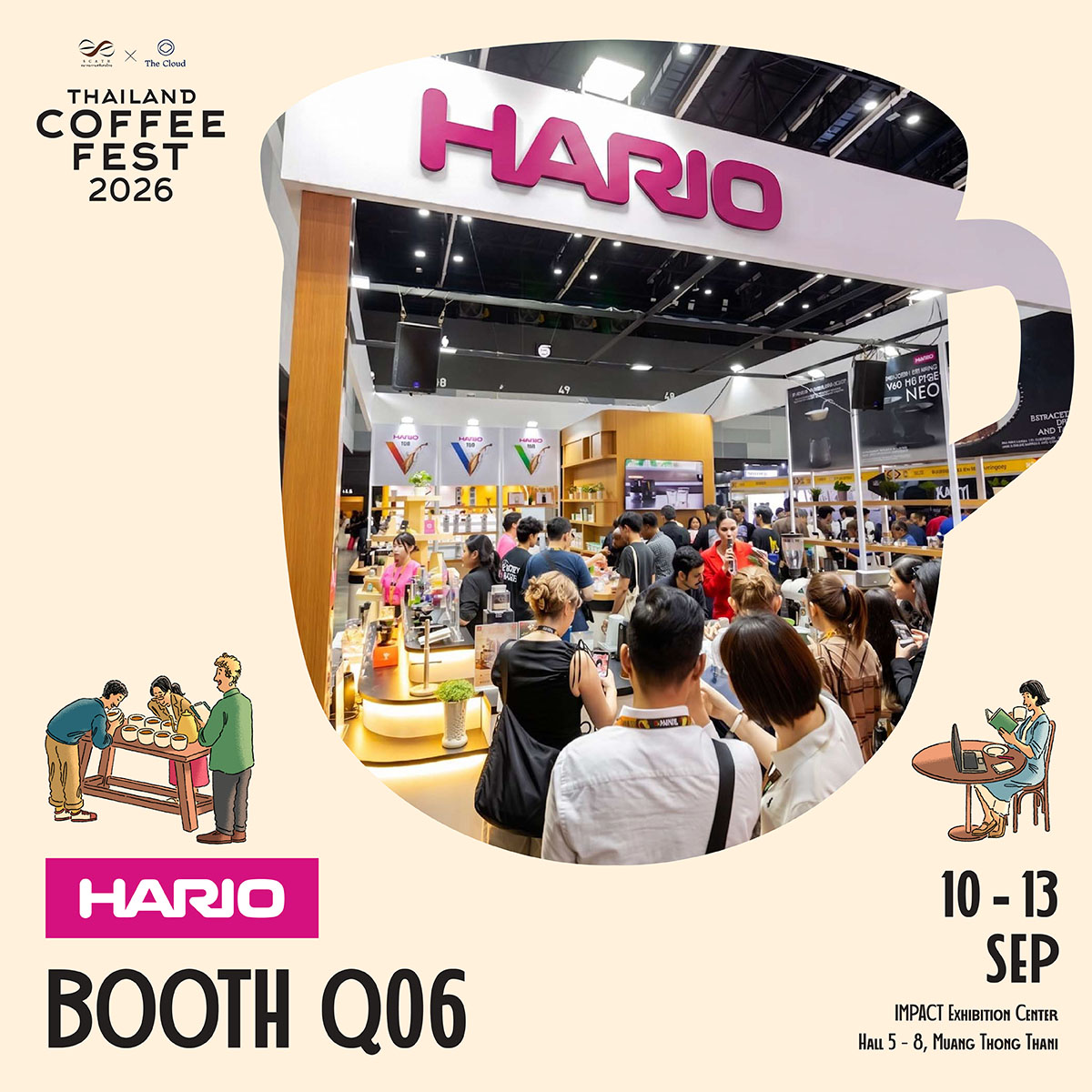 HARIO CAFE Bangkok Facebook ad: Thailand Coffee Fest 2026