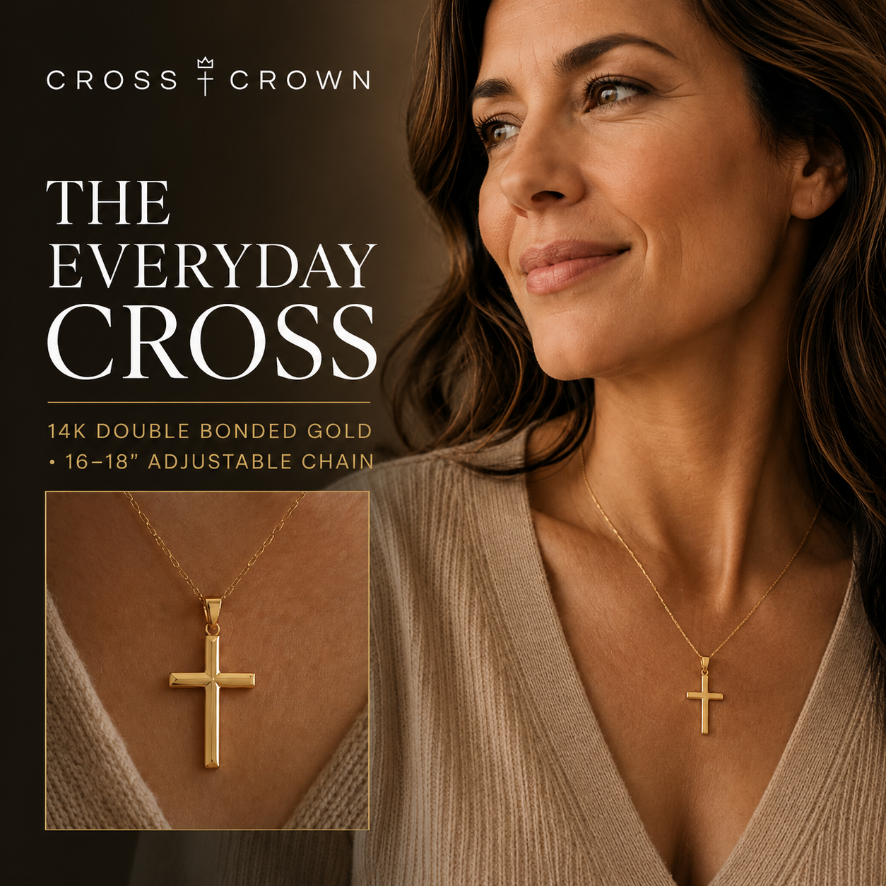 Shop Cross Crown Facebook ad: Buy It Once, Wear It Forever