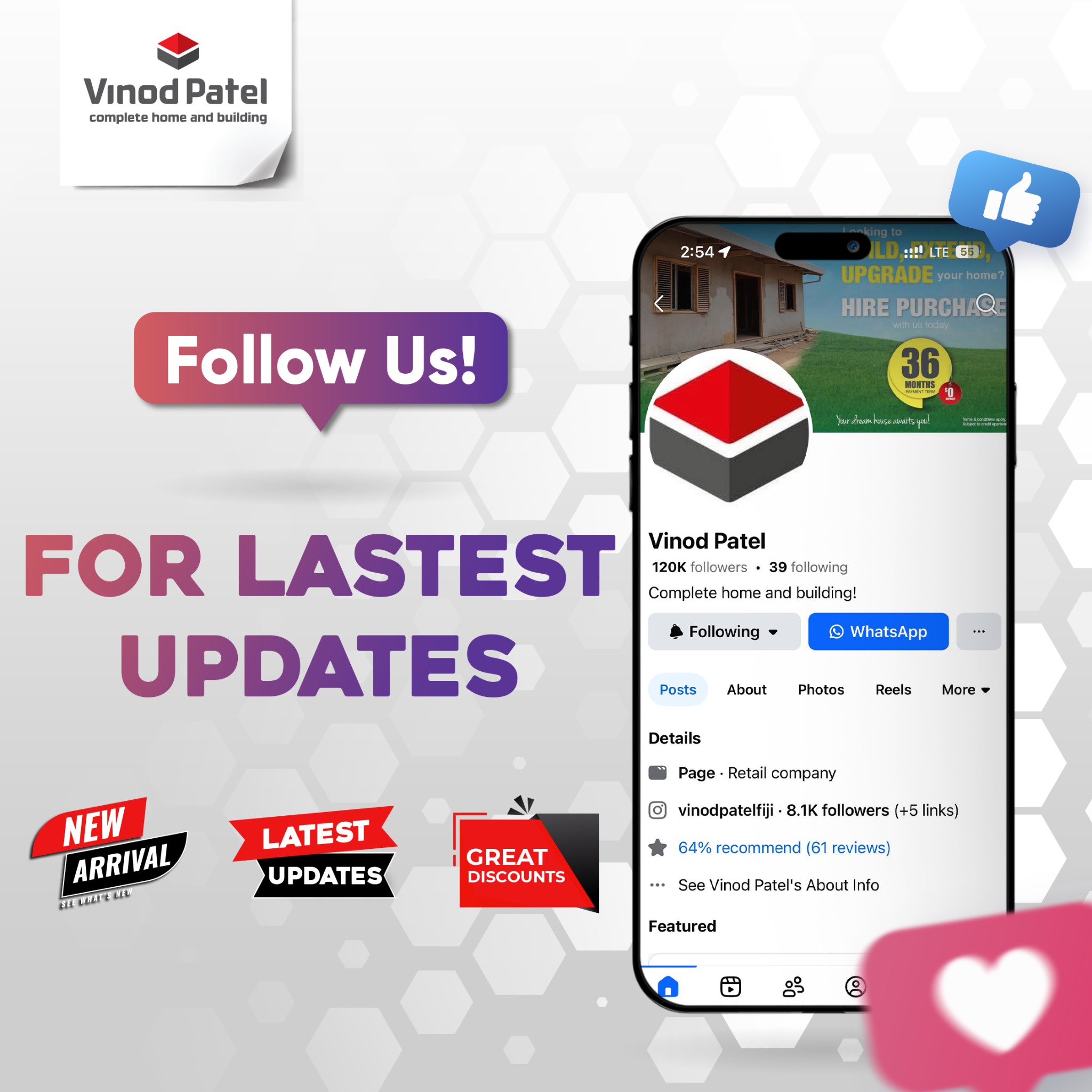 Vinod Patel Facebook ad