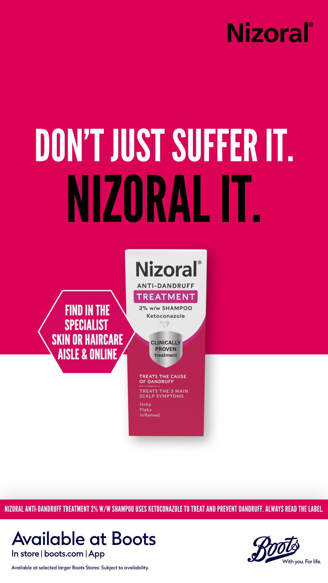 Nizoral UK Facebook ad
