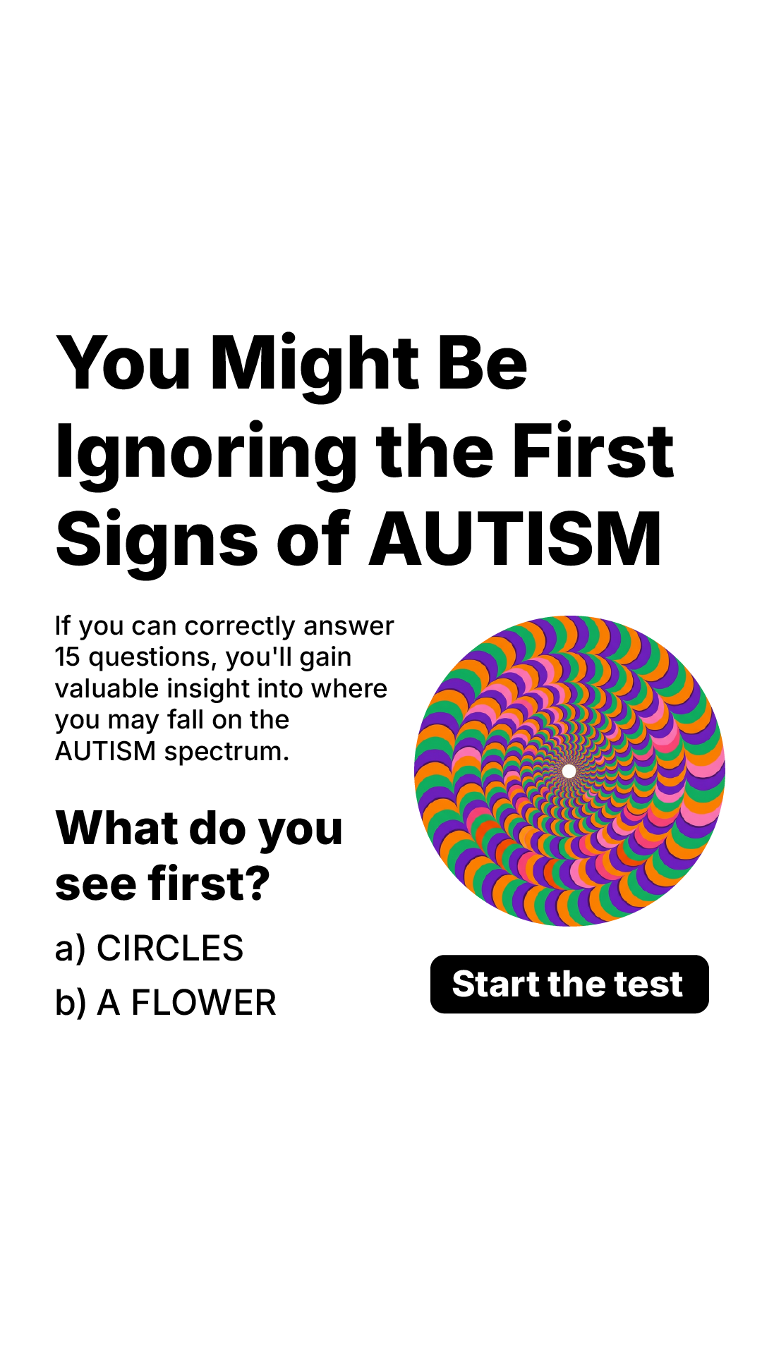 Brain Health Check Facebook ad