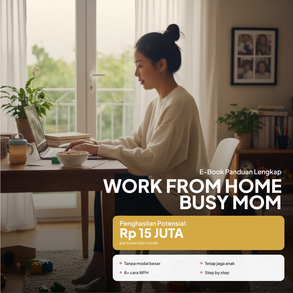 Work From Home Asia Facebook ad: Pengen punya penghasilan sendiri tapi bingung mulai dari…